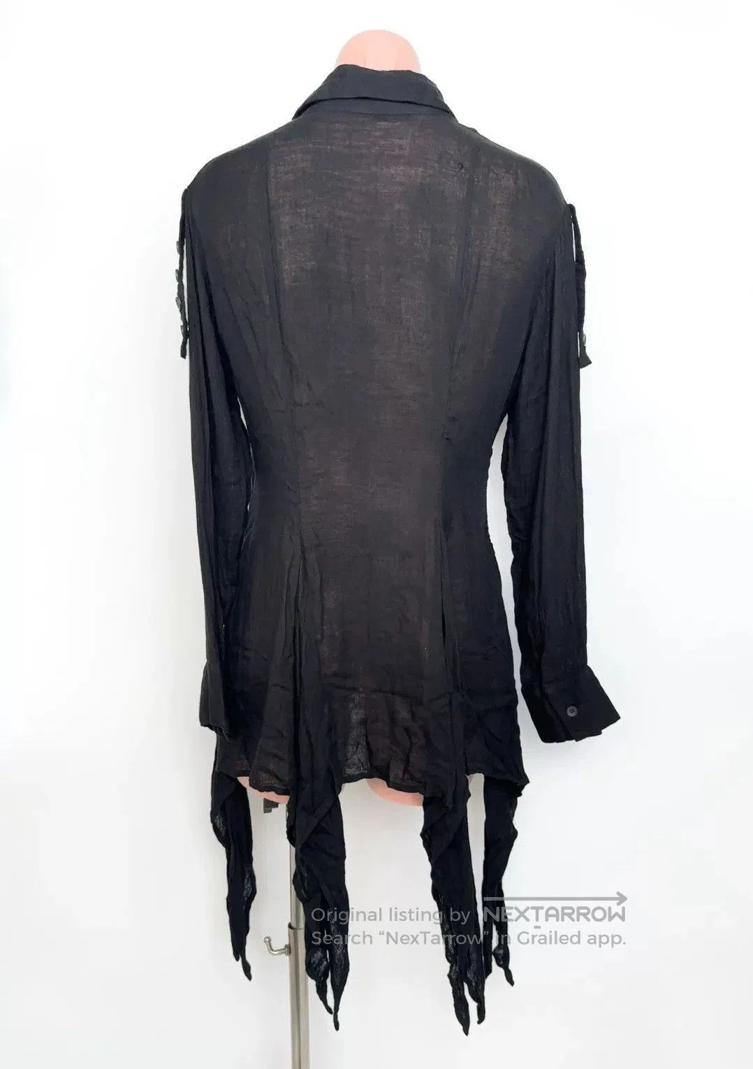 Yohji Yamamoto Yohji Yamamoto Ripped Tie Shirt. Size US S / EU 44-46 / 1 - 3 Thumbnail