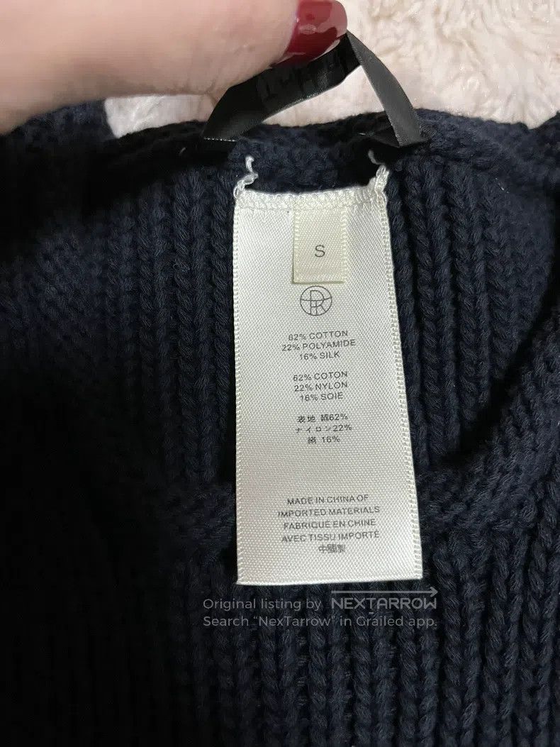 The Row The Row Cotton and silk navy blue sweater Size S / US 4 / IT 40 - 5 Thumbnail