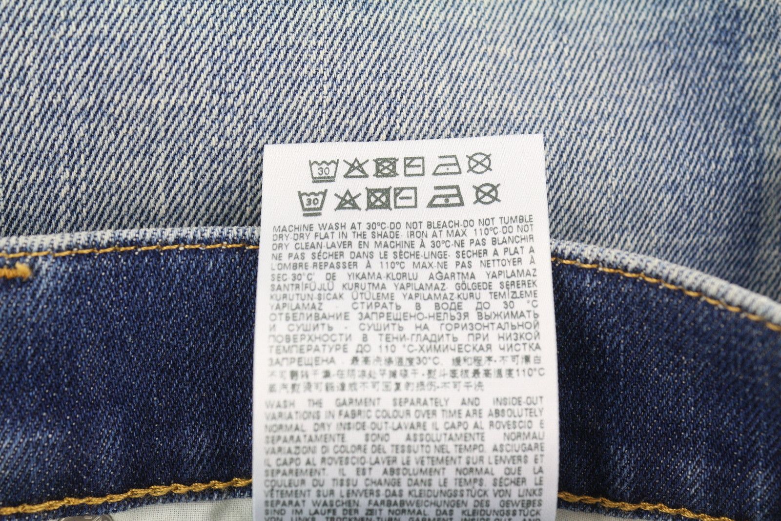 Diesel 2019 D-STRUKT 09C87 W30/L32 Blue Distress Slim 85412 Size US 30 / EU 46 - 10 Thumbnail