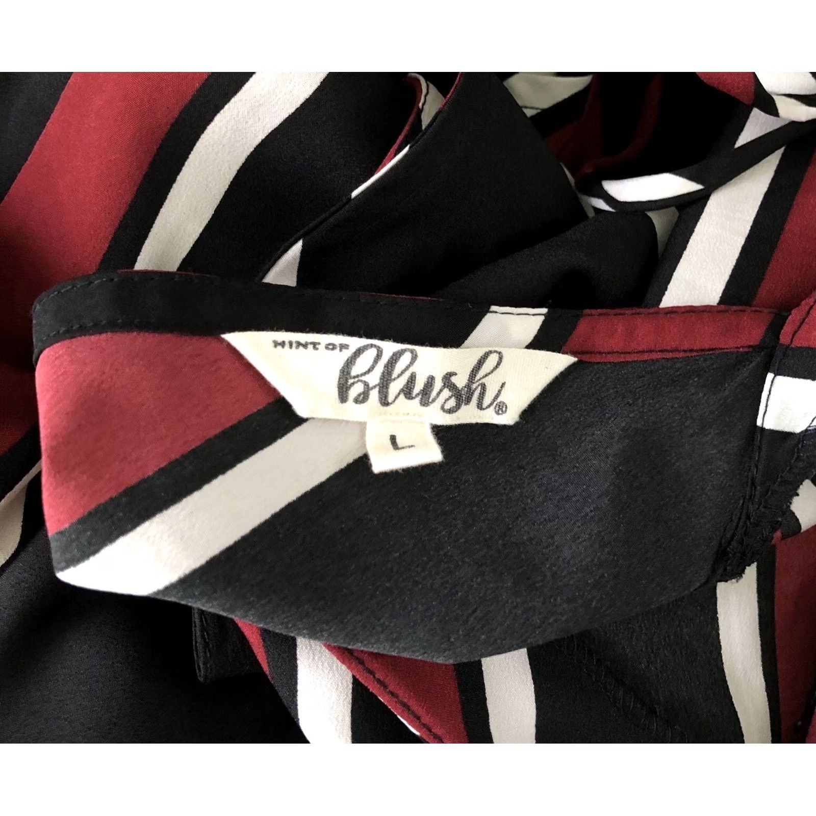 Etro Blush Retro Jumpsuit Shirt One-Piece L Red Black Stripe Flutter Sleeve Cinch Tie Waist 60s Bohemian Wide Leg Size L / US 10 / IT 46 - 3 Thumbnail