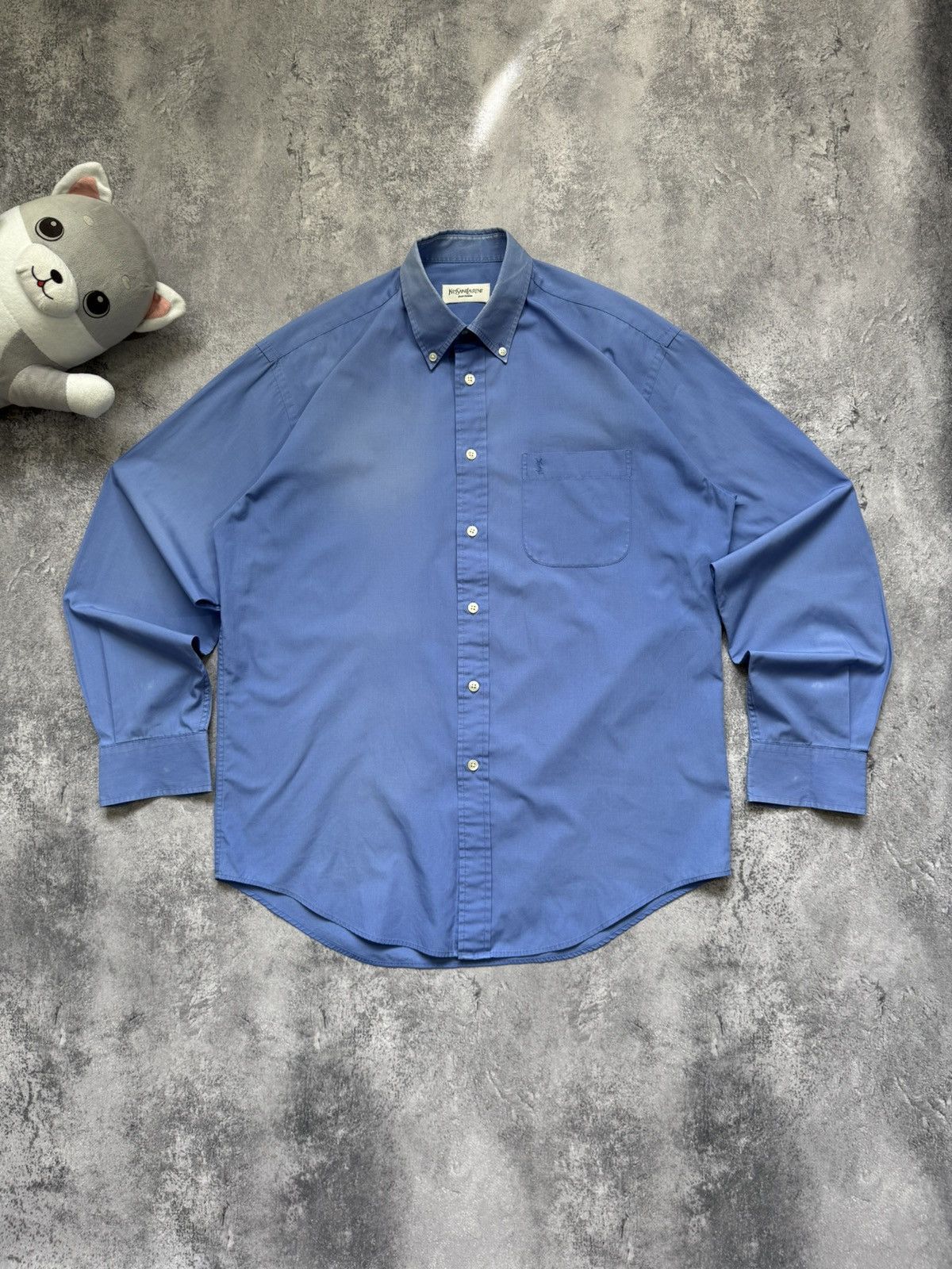 Yves Saint Laurent Vintage Yves Saint Laurent YSL Shirt Size US L / EU 52-54 / 3 - 1 Thumbnail