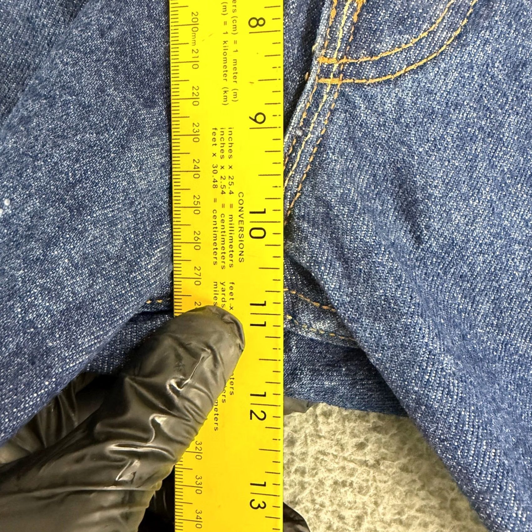 Levi's Levis 501 Jeans Mens 38x30 Blue Straight Button Fly Denim Regular Rise 34 Waist City College Cowboy Vintage Style Size US 38 / EU 54 - 7 Thumbnail