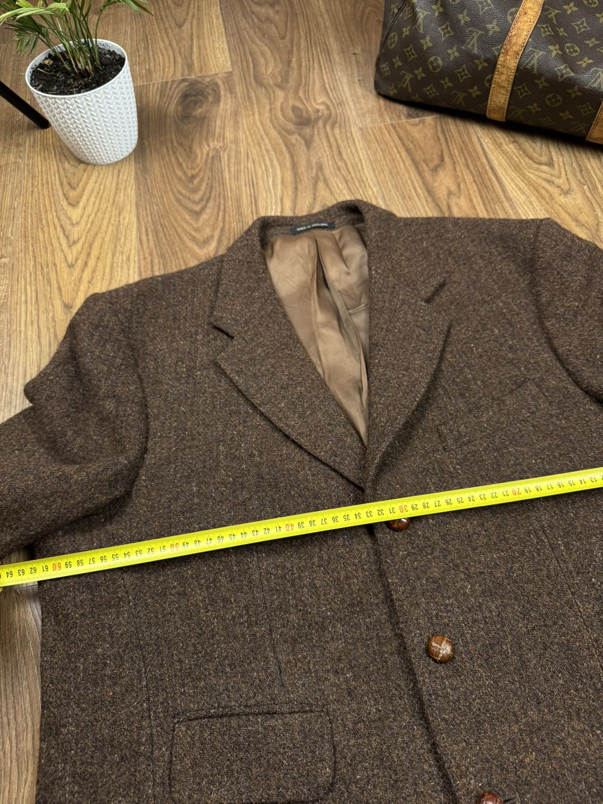 Harris Tweed Vintage wool blazer Harris Tweed original retro item Size 46L - 3 Thumbnail