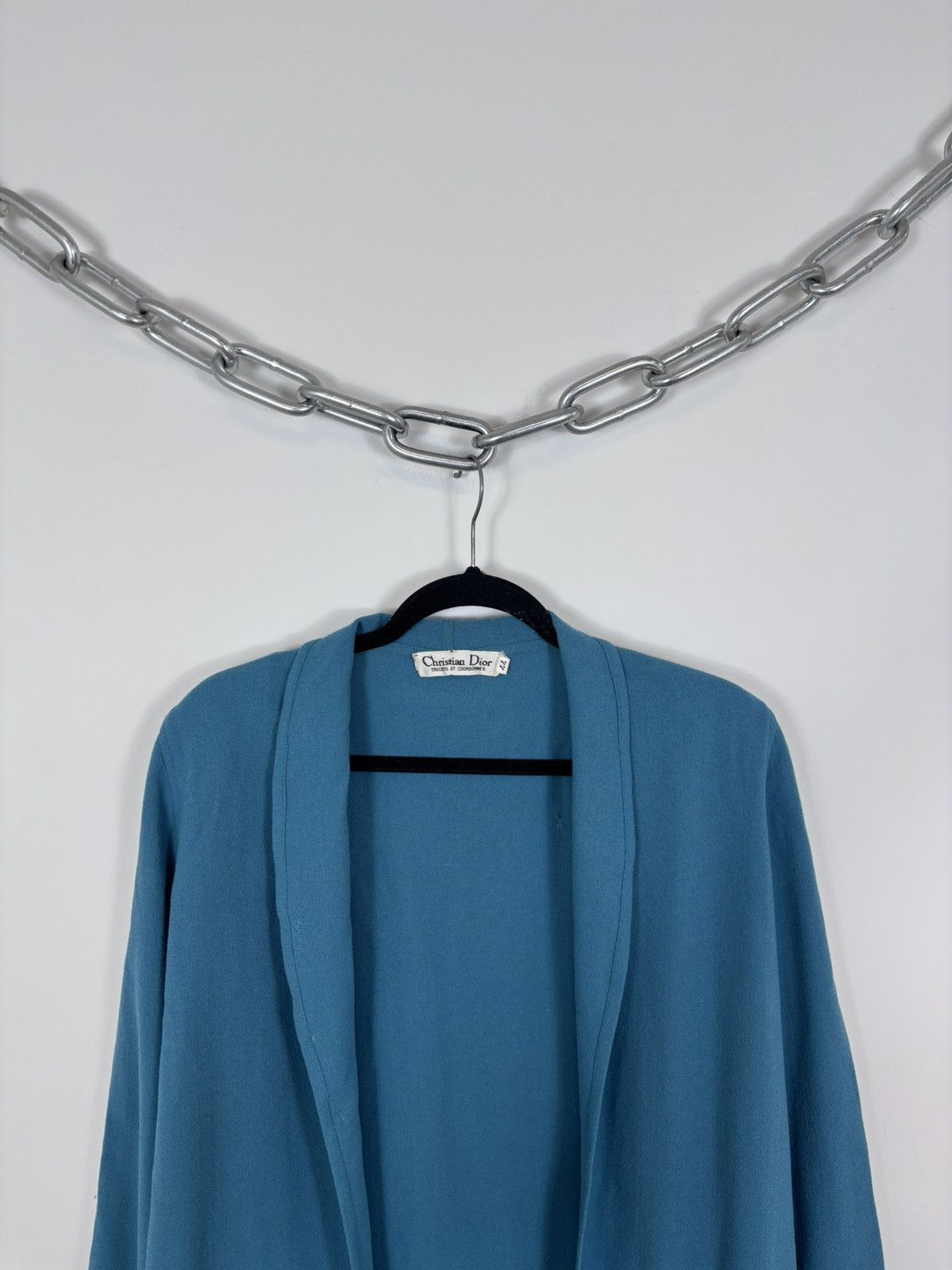 Christian Dior Monsieur Vintage Christian Dior Tricots Women’s Wool Cardigan Sweater Size L / US 10 / IT 46 - 2 Thumbnail