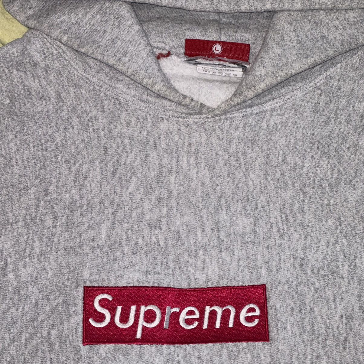 Supreme × Vintage RARE Supreme Employee / Red Grey Box Logo Hoodie Size US L / EU 52-54 / 3 - 3 Thumbnail