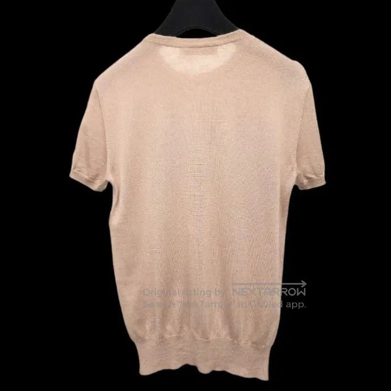 Dior Dior Nude Cashmere Short Sleeve Sweater . Size XS / US 0-2 / IT 36-38 - 6 Thumbnail