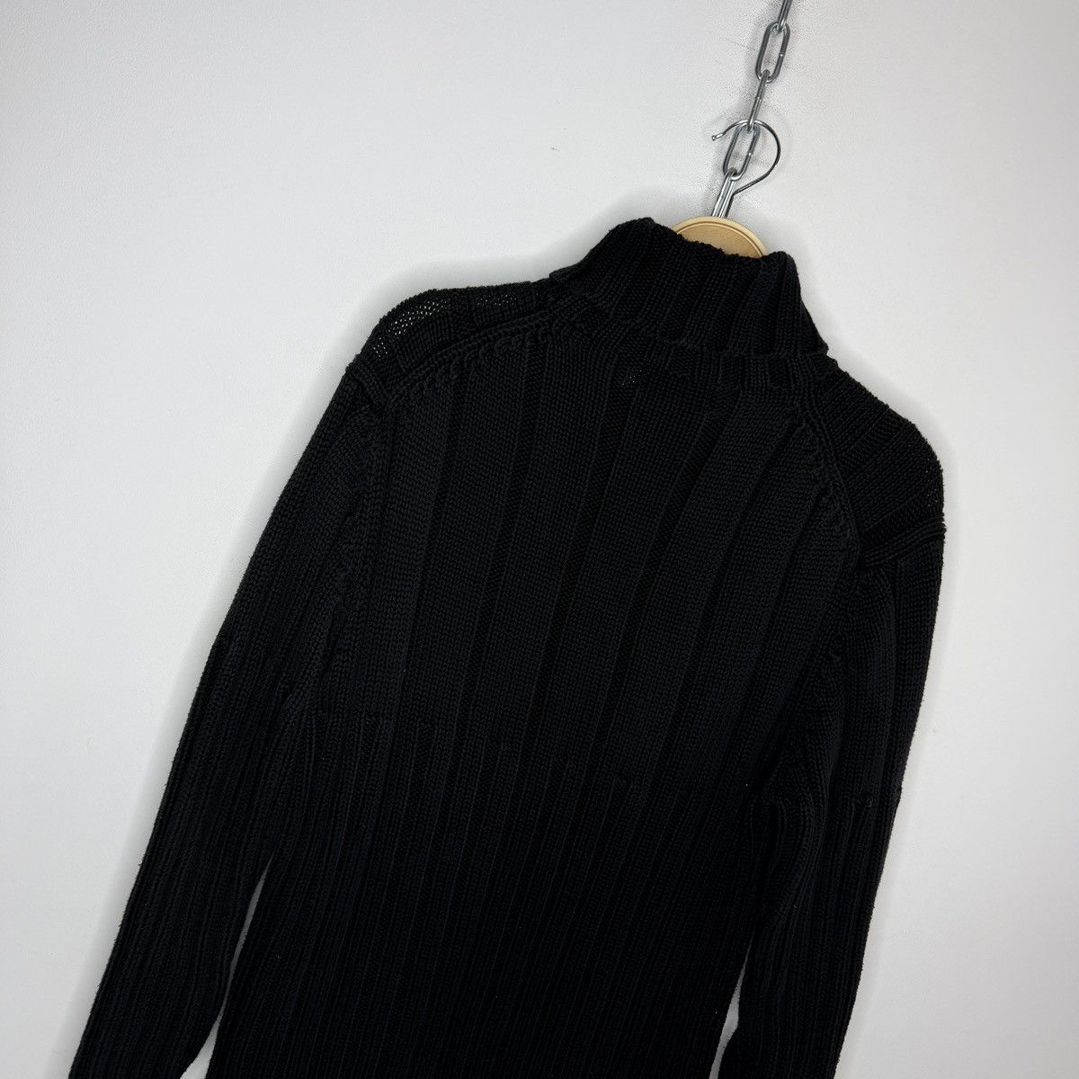 Yves Saint Laurent Thick YSL Sweater Turtleneck Black Yves Saint Vintage Paris Size US L / EU 52-54 / 3 - 12 Thumbnail