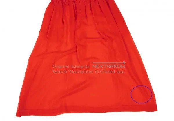 Comme des Garcons Comme Des Garcons size F Red Retro Ripped Fabric Design Dr Size XS / US 0-2 / IT 36-38 - 8 Thumbnail