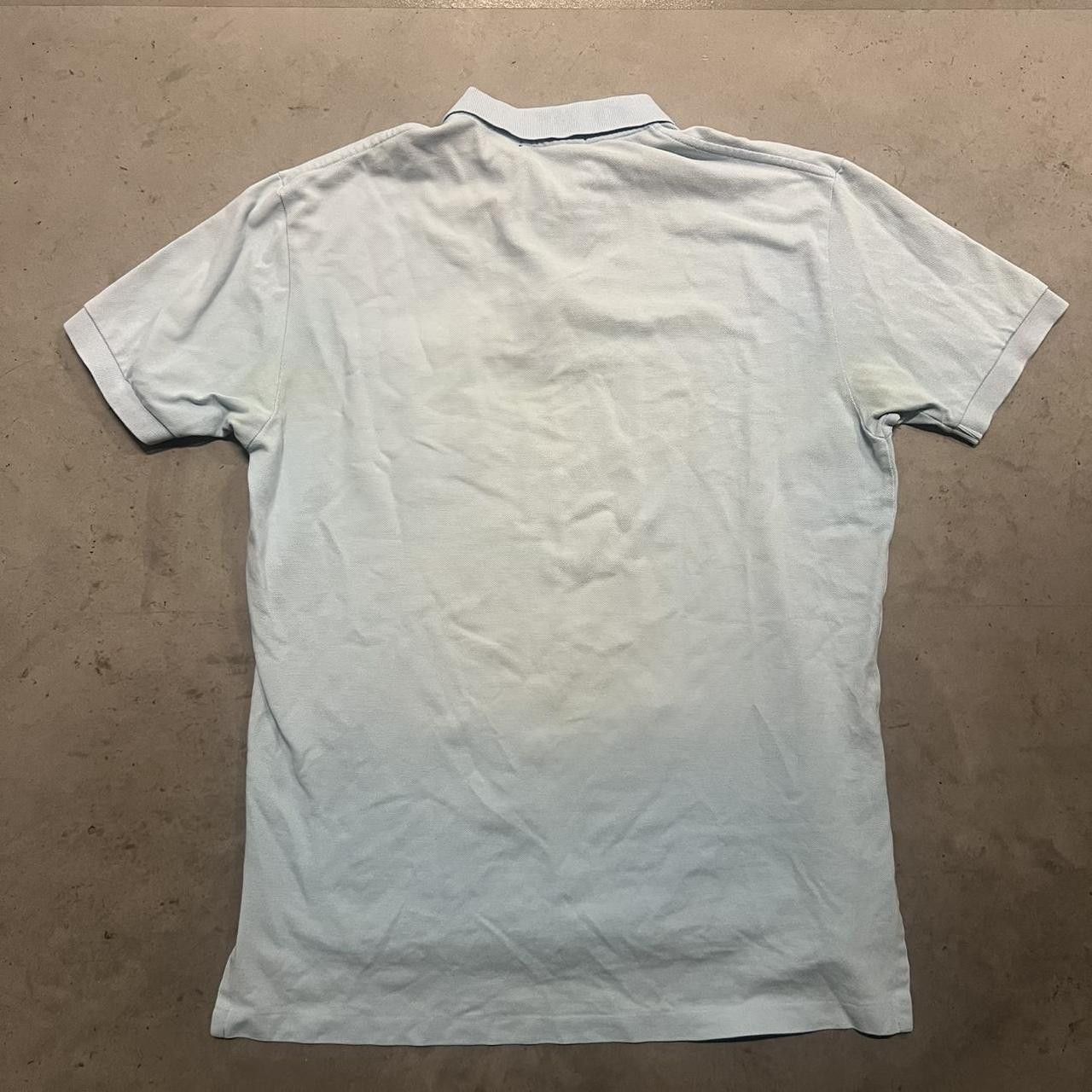 Polo Ralph Lauren Crazy Vintage Y2K/2000s Polo Ralph Lauren Preppy Baby Blue Polo Shirt! Size US L / EU 52-54 / 3 - 4 Thumbnail