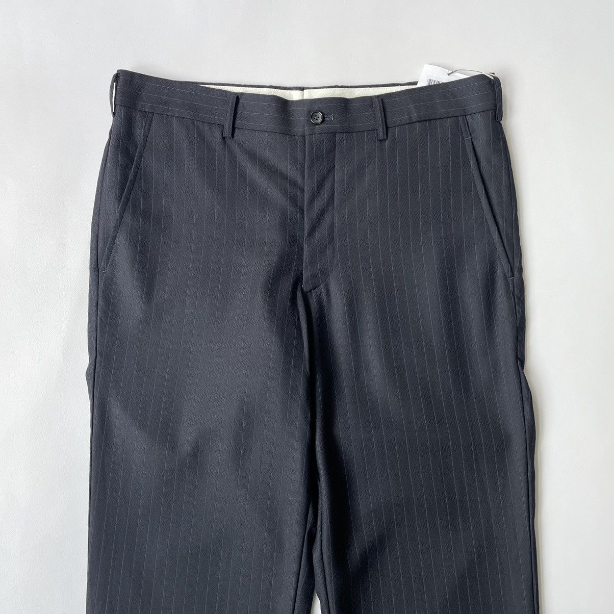 Comme des Garcons A/W 11 Blue Pinstripe Wool Trousers Size US 34 / EU 50 - 3 Thumbnail