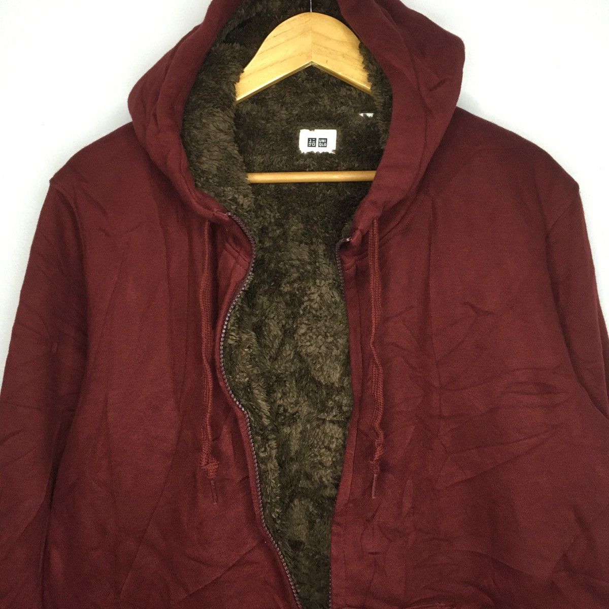 Uniqlo Crazy Uniqlo Fur Lined Zip Up Hoodie Size US XL / EU 56 / 4 - 1 Thumbnail