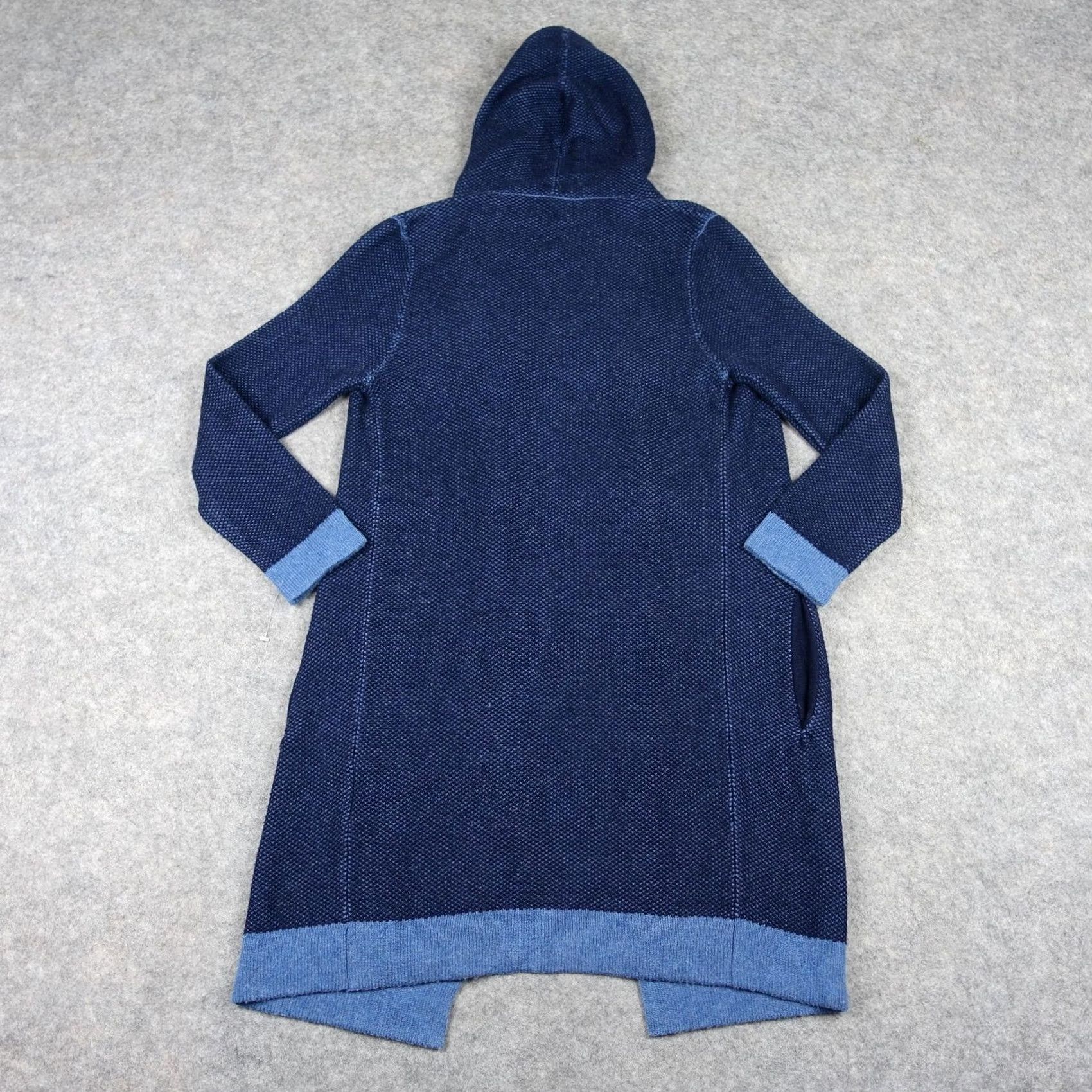 YOON YOON Cardigan Sweater Womens XS Blue Hooded Long Wool Cashmere Comfy Size XS / US 0-2 / IT 36-38 - 7 Thumbnail