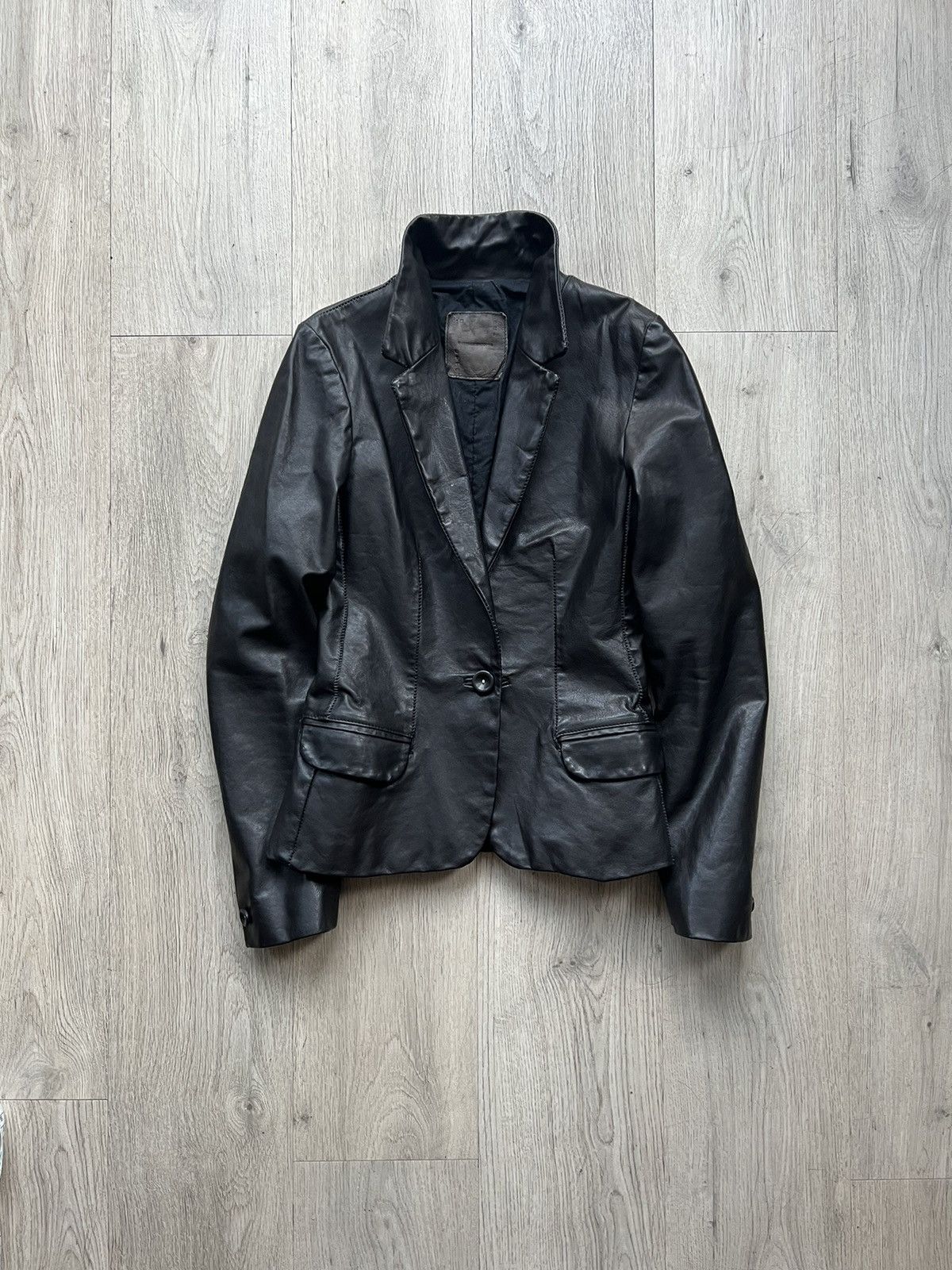 10sei0otto Dieciseizerootto leather blazer Size M / US 6-8 / IT 42-44 - 2 Thumbnail