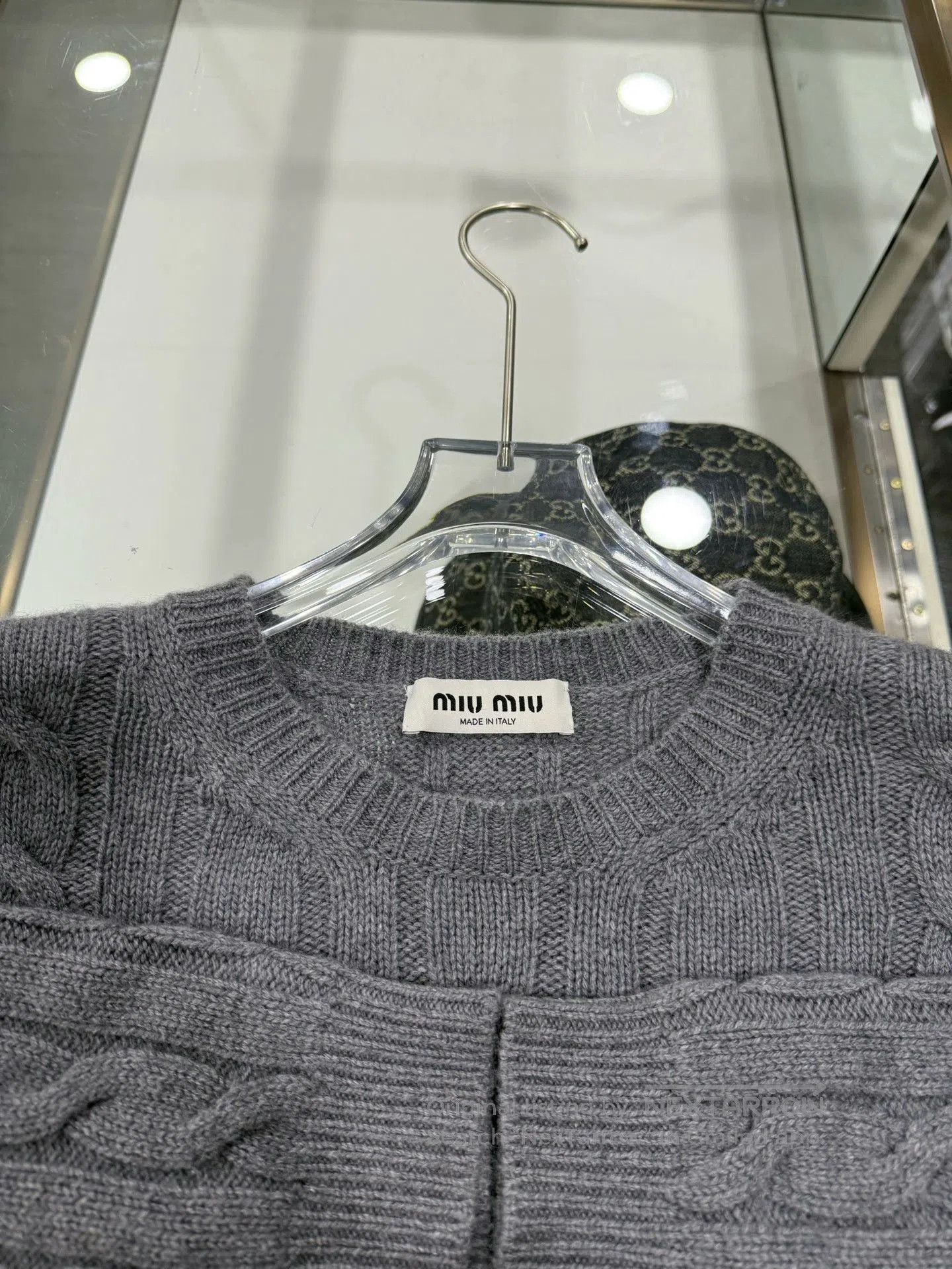 Miu Miu Miu Miu Gray Short Knit Sweater Size 38. Size S / US 4 / IT 40 - 4 Thumbnail