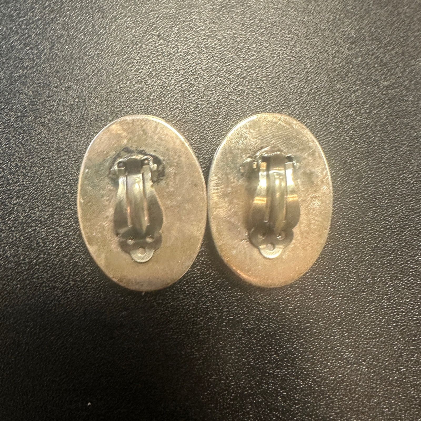 Vintage Vintage Tom Lewis Concho Sterling Clip On Earrings Size ONE SIZE - 5 Thumbnail