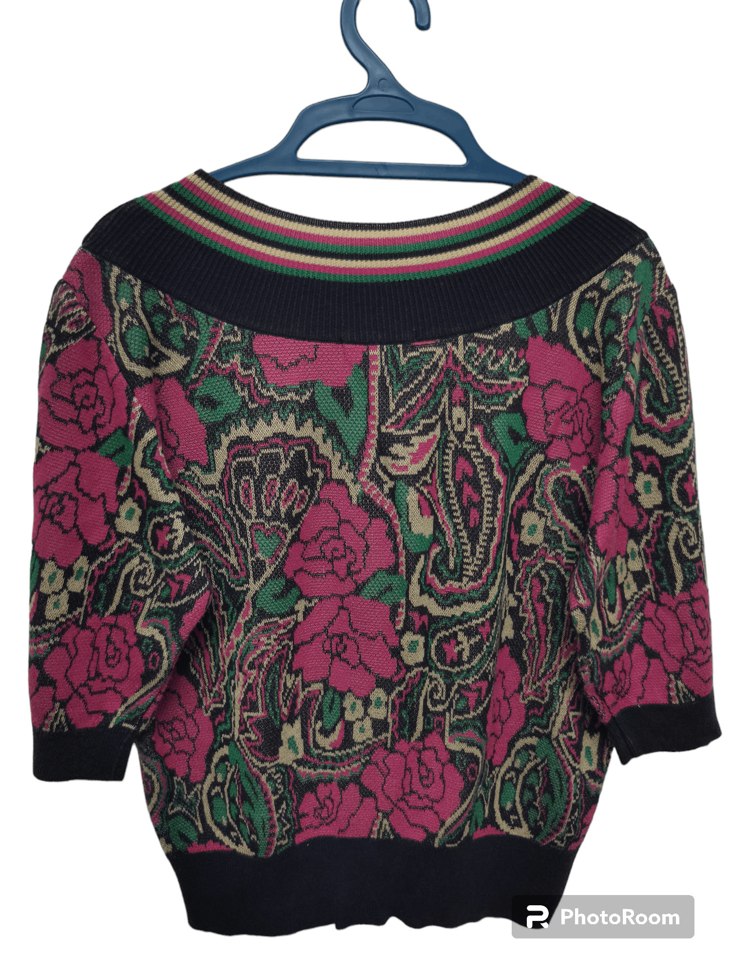 Vintage Vintage V'capello Flower Pattern Knitwear Size US S / EU 44-46 / 1 - 2 Thumbnail