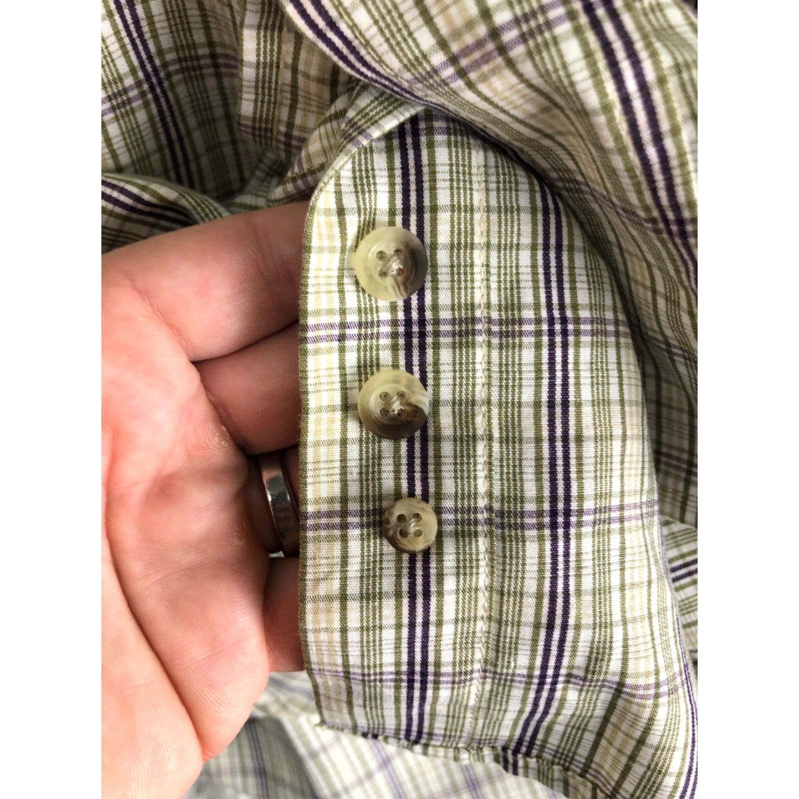 Vintage Northcrest Beige Plaid Short Sleeve Button-Down Shirt Mens M Size US M / EU 48-50 / 2 - 7 Thumbnail