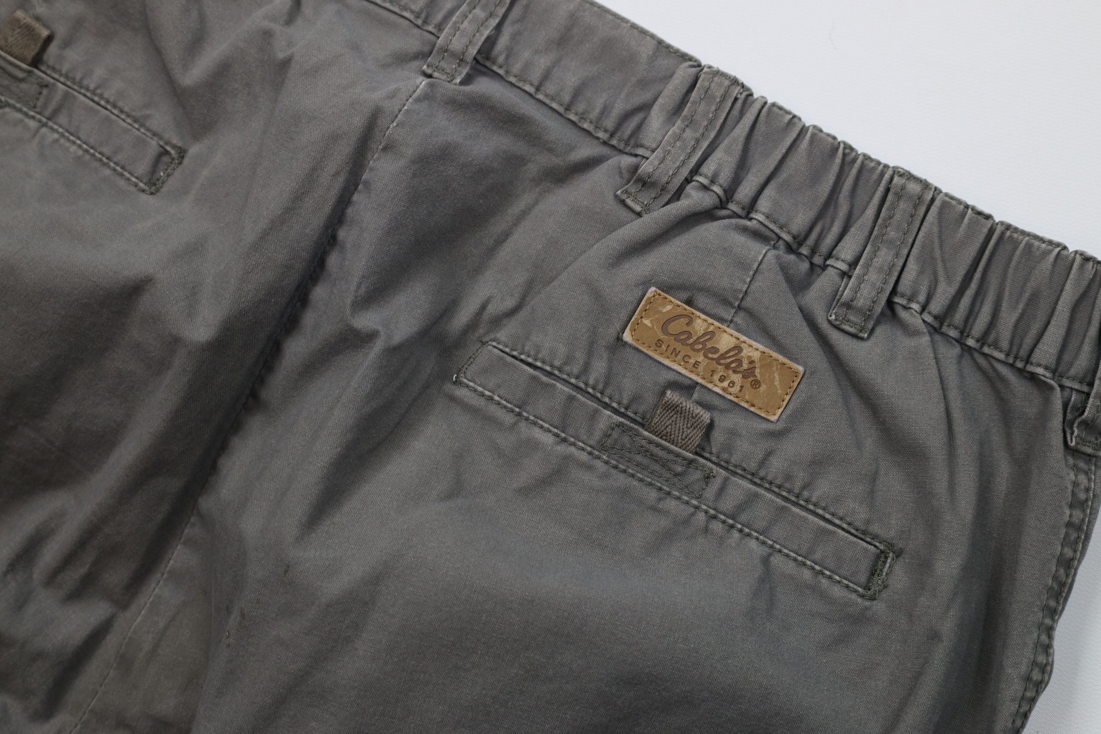 Cabelas Vintage Cabelas Wide Leg Trekking Hiking Pants Green Cotton Size US 36 / EU 52 - 14 Thumbnail