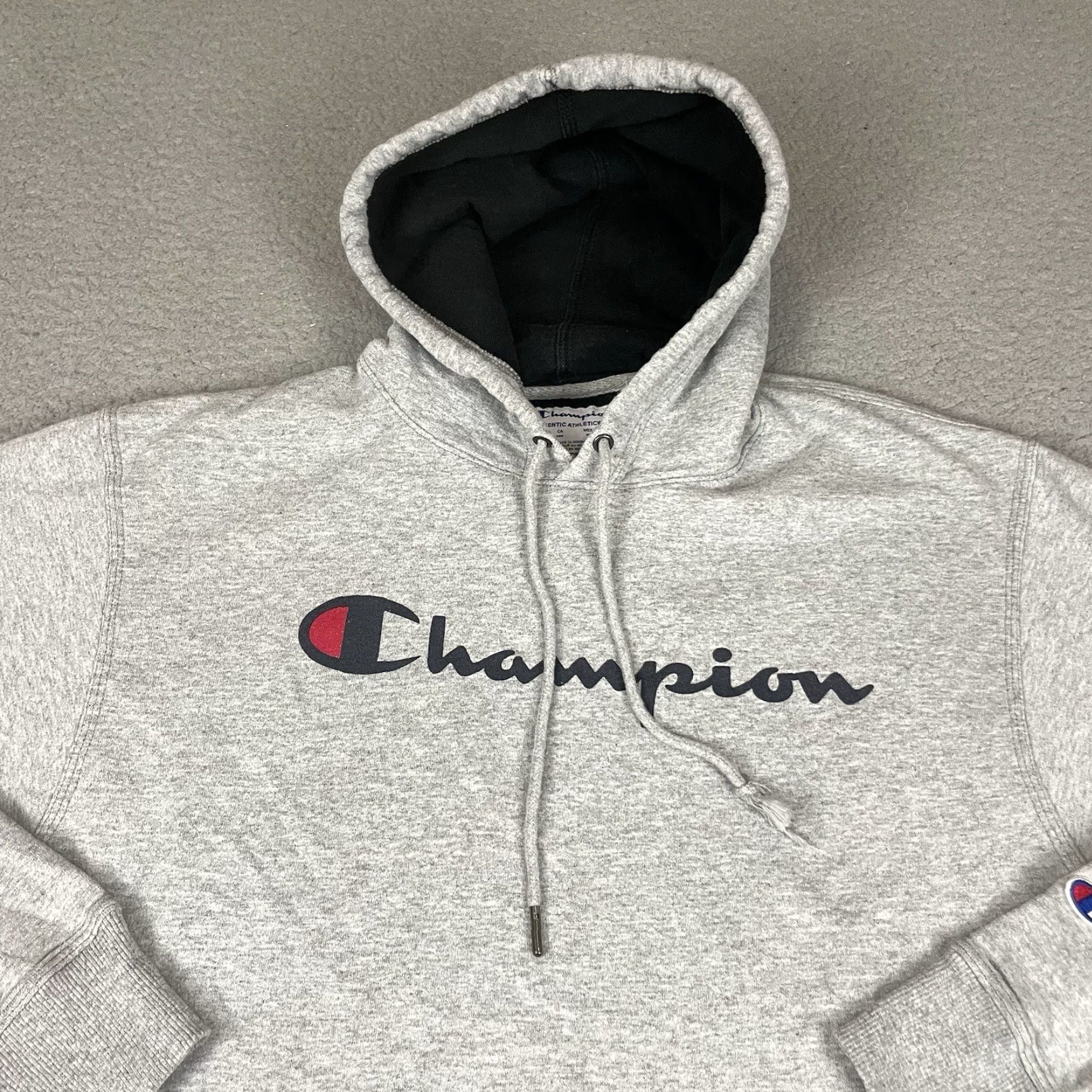 Champion VINTAGE Champion Hoodie Adult Medium Gray Mens M Hoodie USA Theme Sportswear Athletic Casual Size US M / EU 48-50 / 2 - 2 Thumbnail
