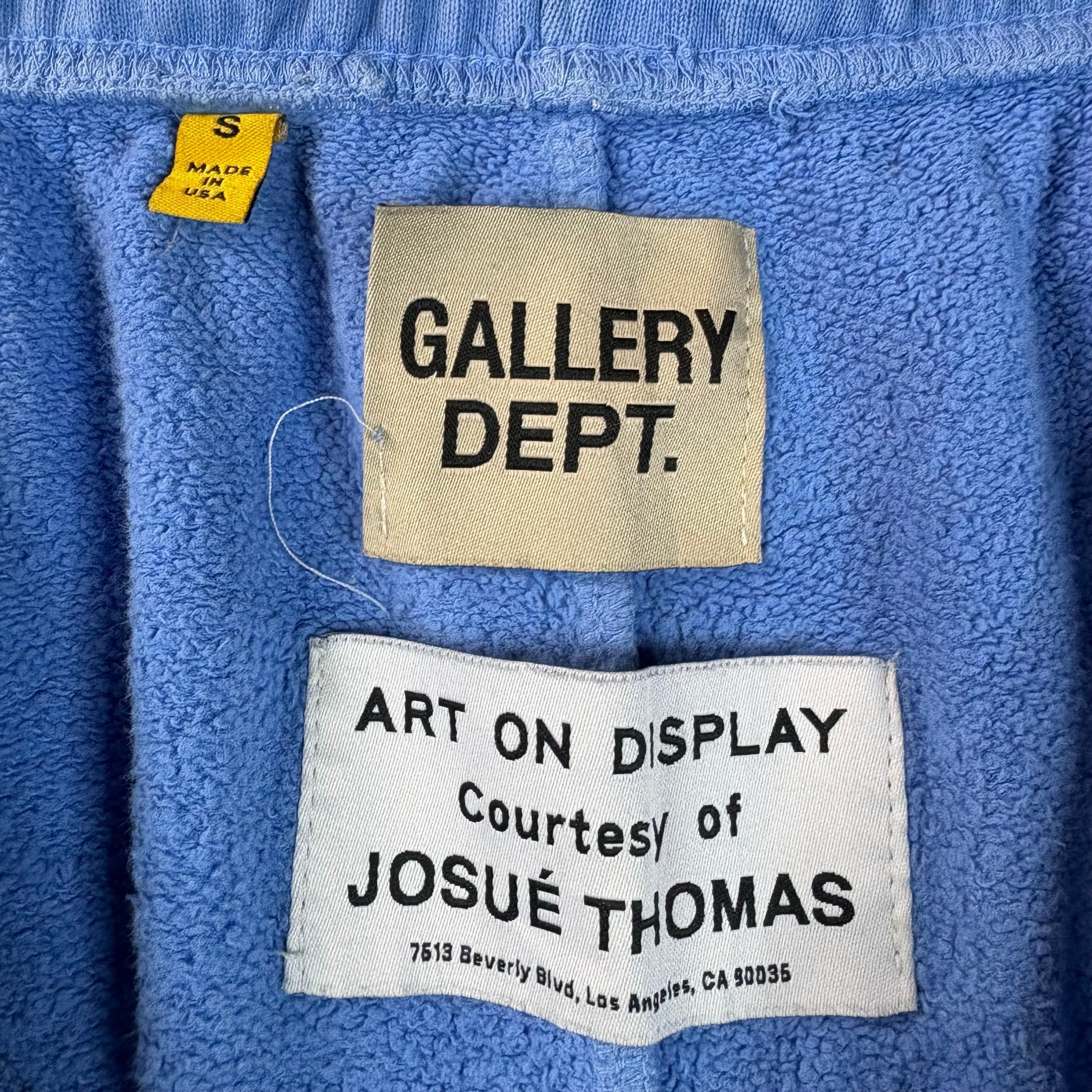 Gallery Dept. Gallery Dept. Baby Blue Paint Splattered Flared Sweatpants Size US 27 - 3 Thumbnail
