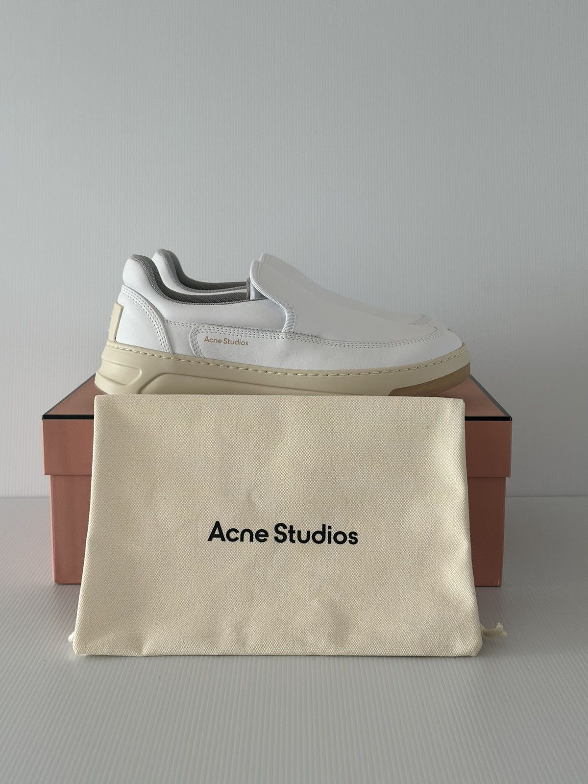 Acne Studios Acne Studios Bennie Face Slip On Sneakers Size US 8.5 / IT 38.5 - 1 Thumbnail