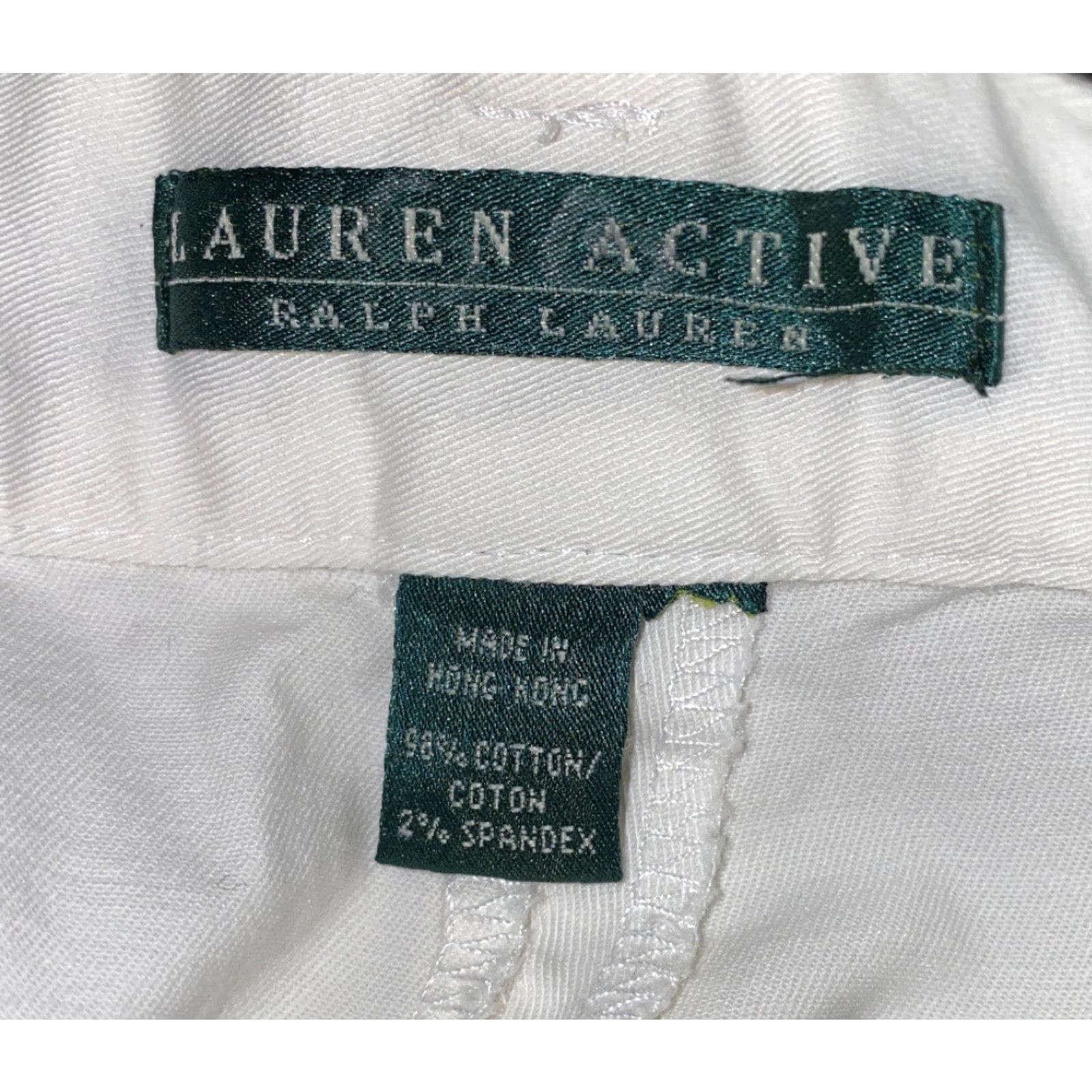 Ralph Lauren Lauren Ralph Lauren Pants Womens White Casual Flat Front 24in Inseam 37x24 Quiet Regular Size 37 X 24 Size 25" / US 0 / IT 36 - 6 Thumbnail