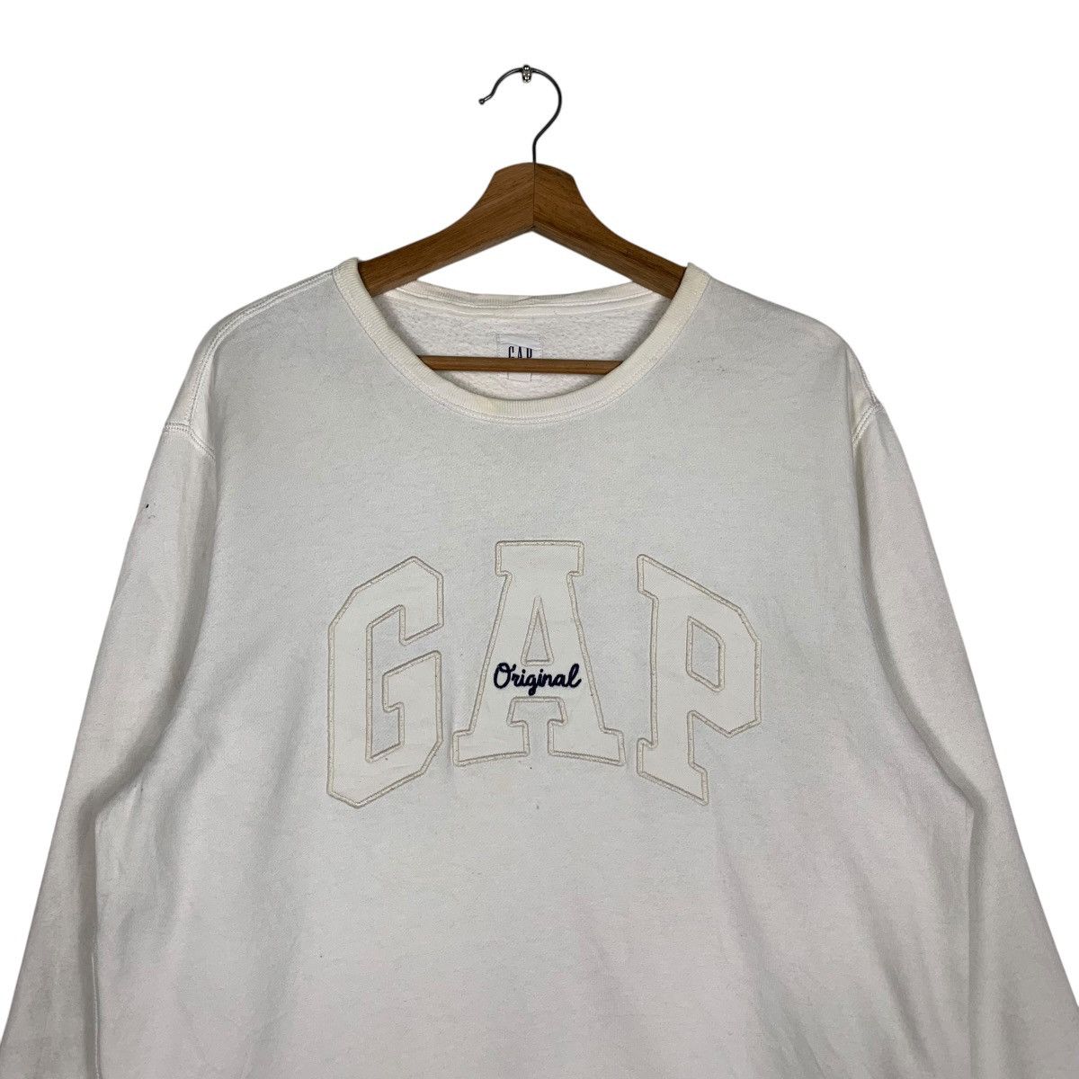 Gap GAP Spell Out Big Logo Crewneck Sweatshirt #1519-C68 Size US M / EU 48-50 / 2 - 2 Thumbnail