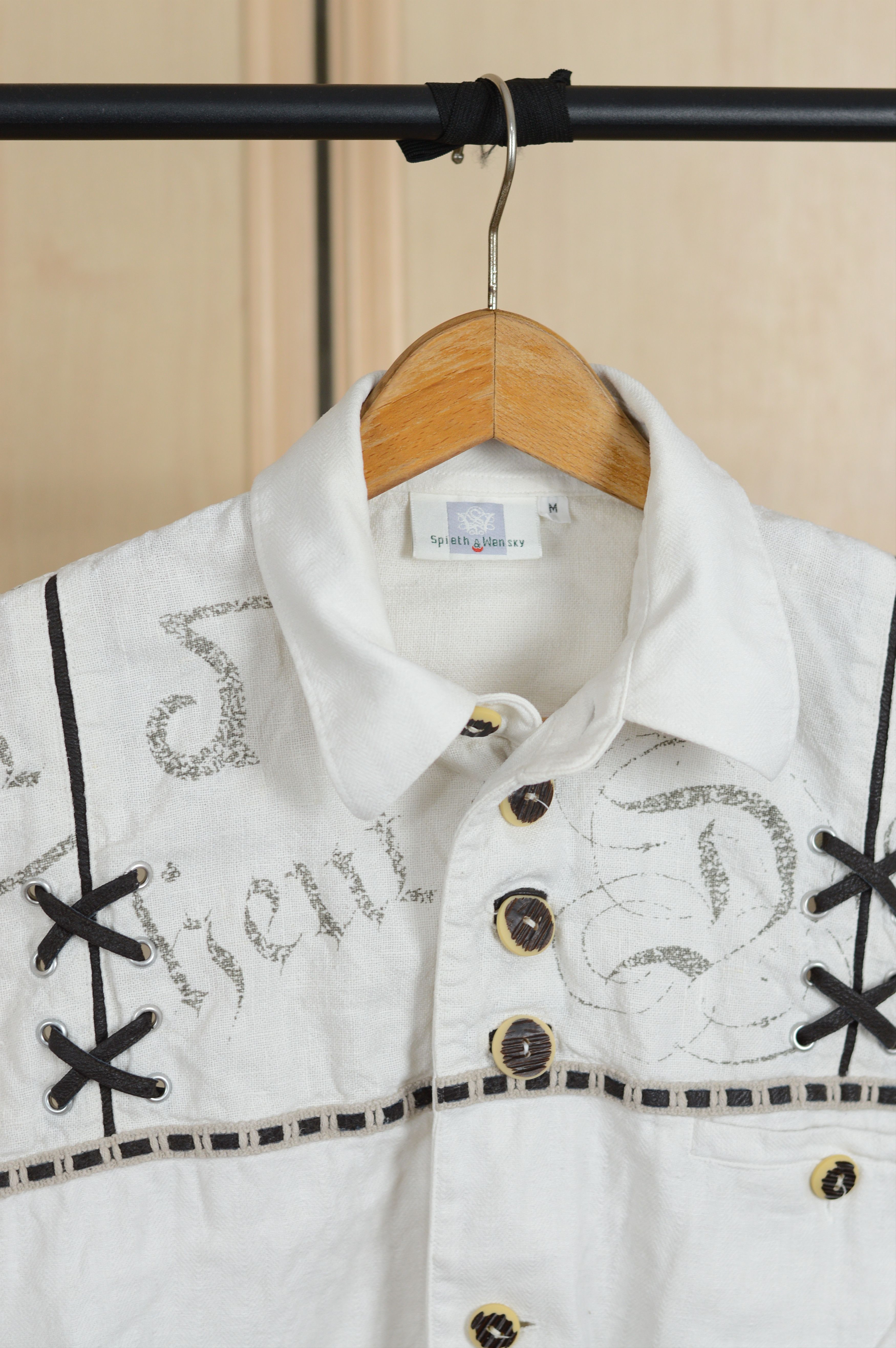 Vintage Spieth Wensky Linen Cotton Buttons Long Sleeve Shirt Size US M / EU 48-50 / 2 - 2 Thumbnail