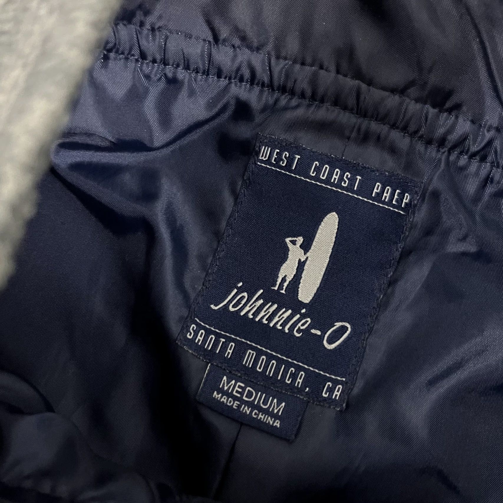 johnnie-O Johnnie-O Coastal Jacket Mens Medium Pavement Gray Windproof Lined Surf Full Zip Size US M / EU 48-50 / 2 - 4 Thumbnail
