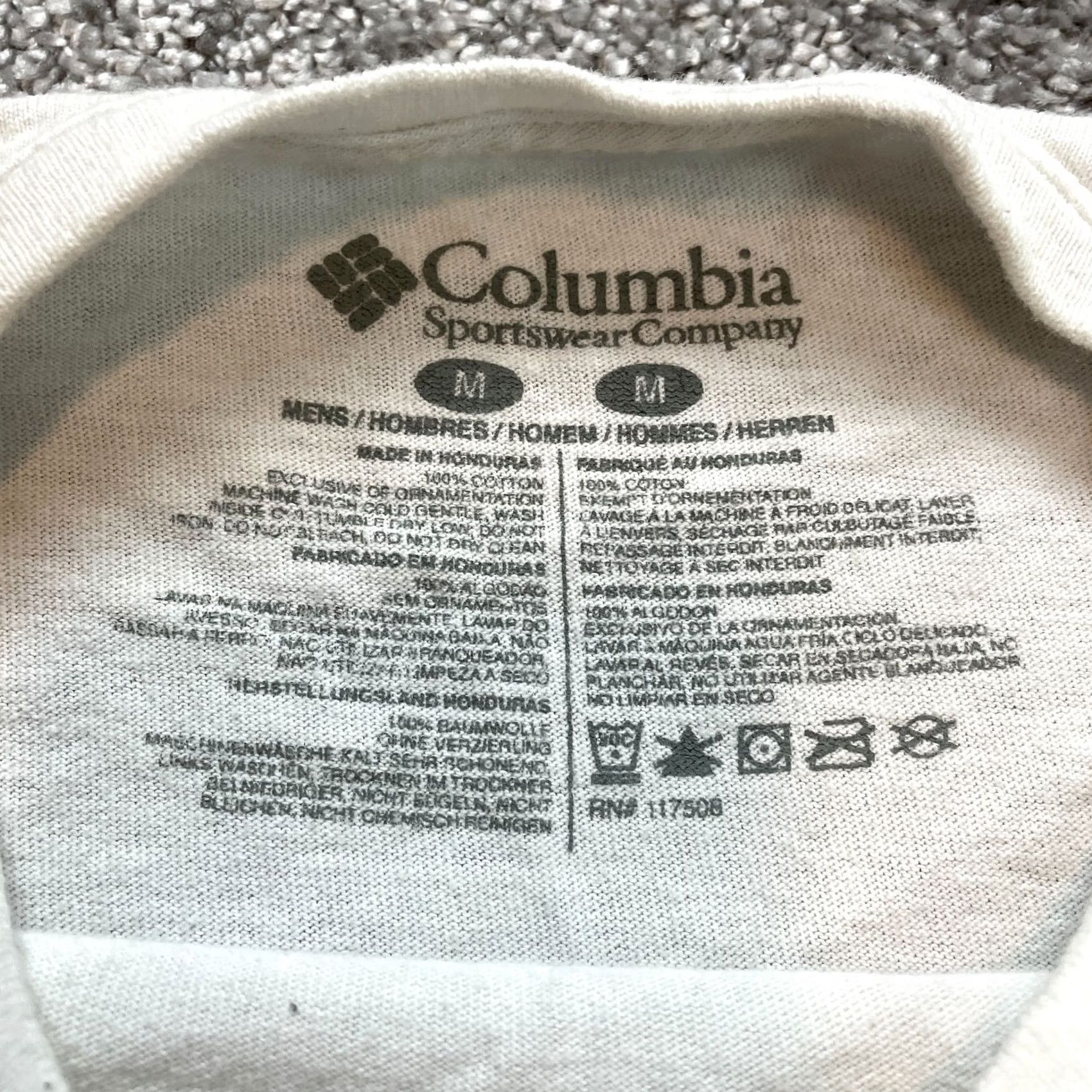 Logo 7 Columbia Shirt Mens Medium White Short Sleeve Logo Outdoor Hiking Adult Size US M / EU 48-50 / 2 - 3 Thumbnail