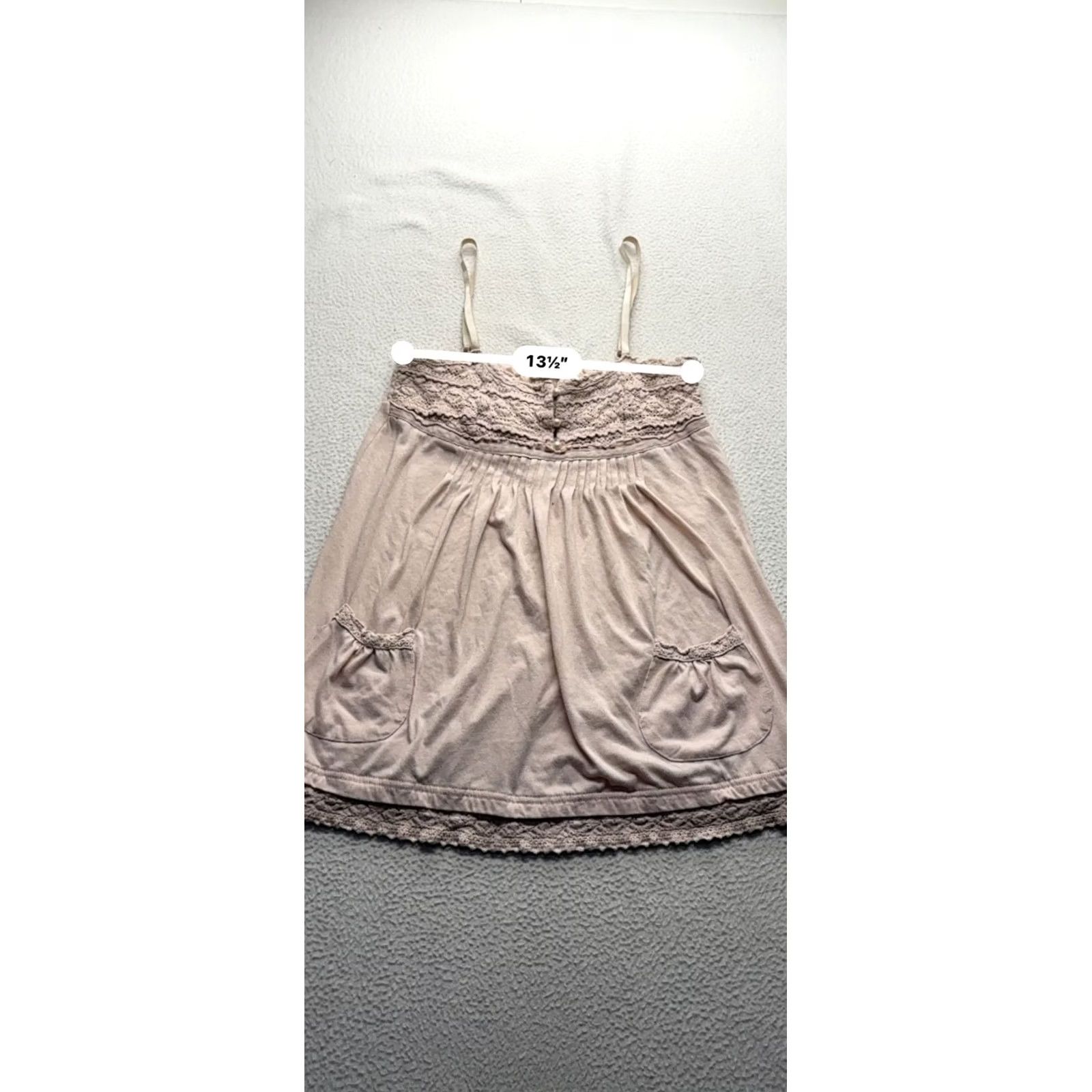 Pinko VINTAGE Pink Lace Trim Sleeveless Tank W/ Pockets Womens L Size L / US 10 / IT 46 - 6 Thumbnail