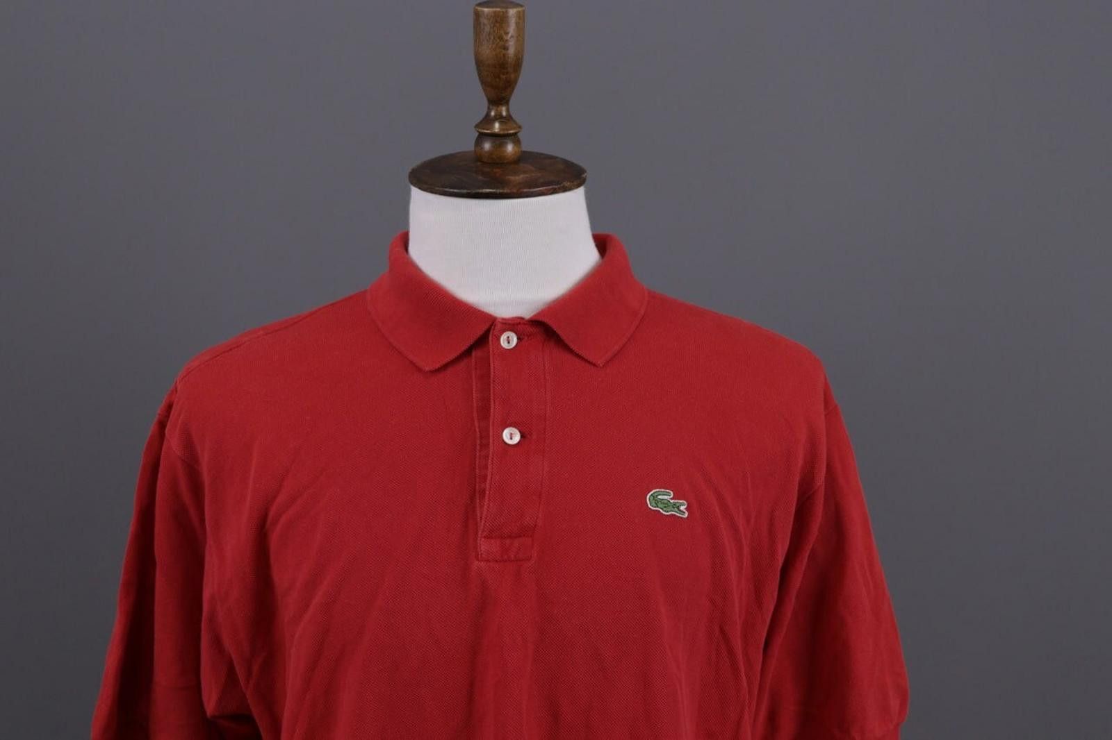 Lacoste Lacoste Red Summer Men Short Sleeve Polo Shirt Size 7 XXL Size US M / EU 48-50 / 2 - 2 Thumbnail