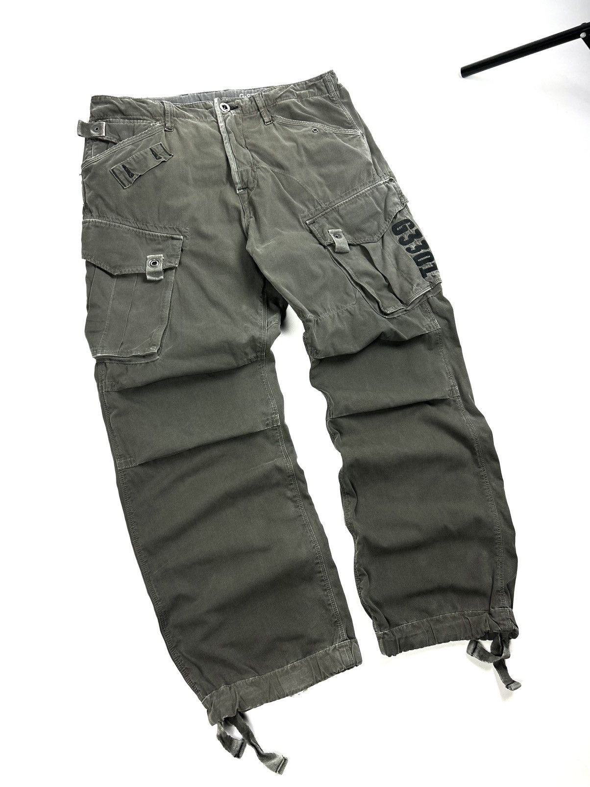 G-Star Vintage G-star Raw 3301 Cargo Pants Grey Japanese Y2K Size US 32 / EU 48 - 3 Thumbnail