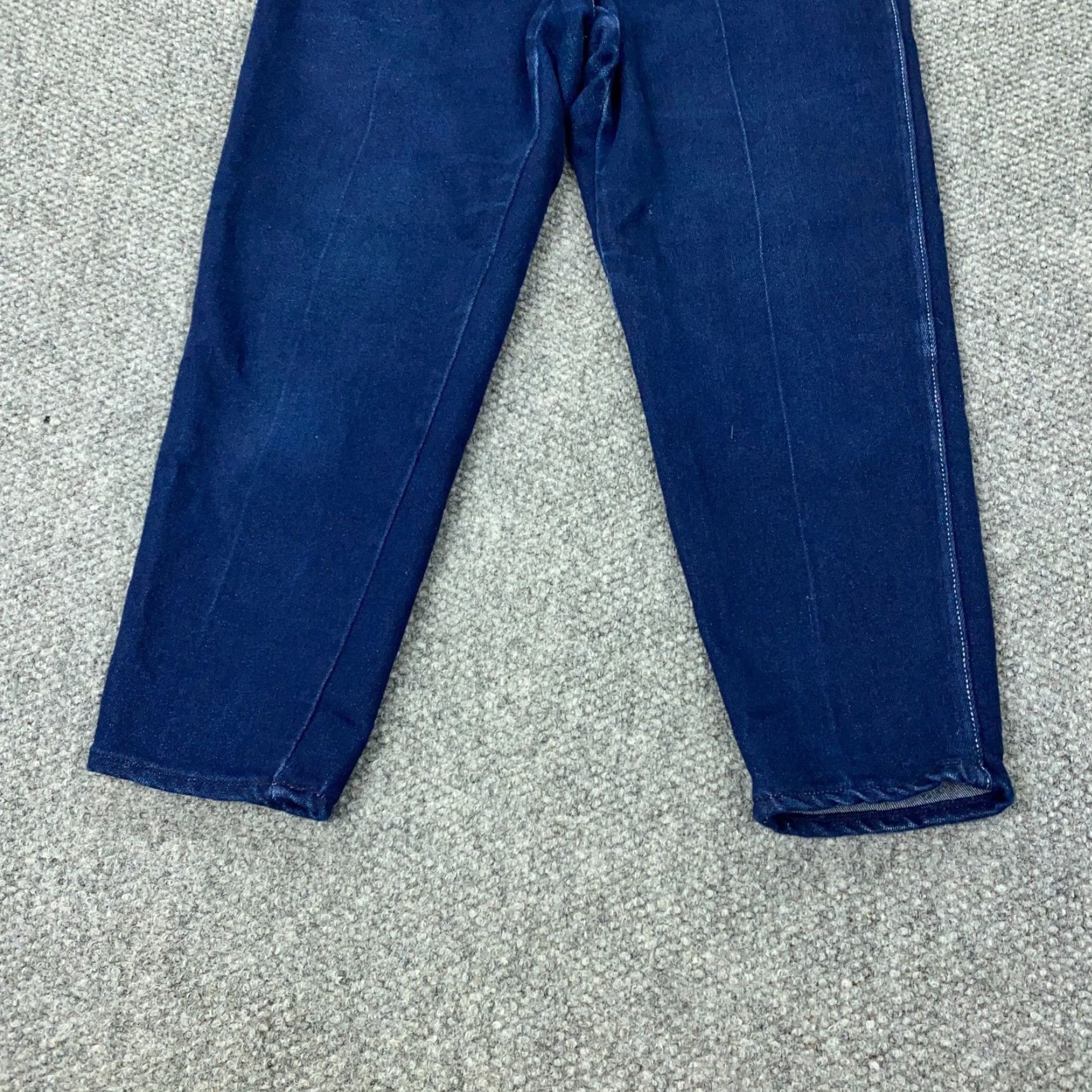Vintage VINTAGE Gitano Jeans Womens 34 (31" Waist) Short Blue Tapered High-Rise Mom Denim Cotton Polyester Stretch Zip Size 31" - 5 Thumbnail
