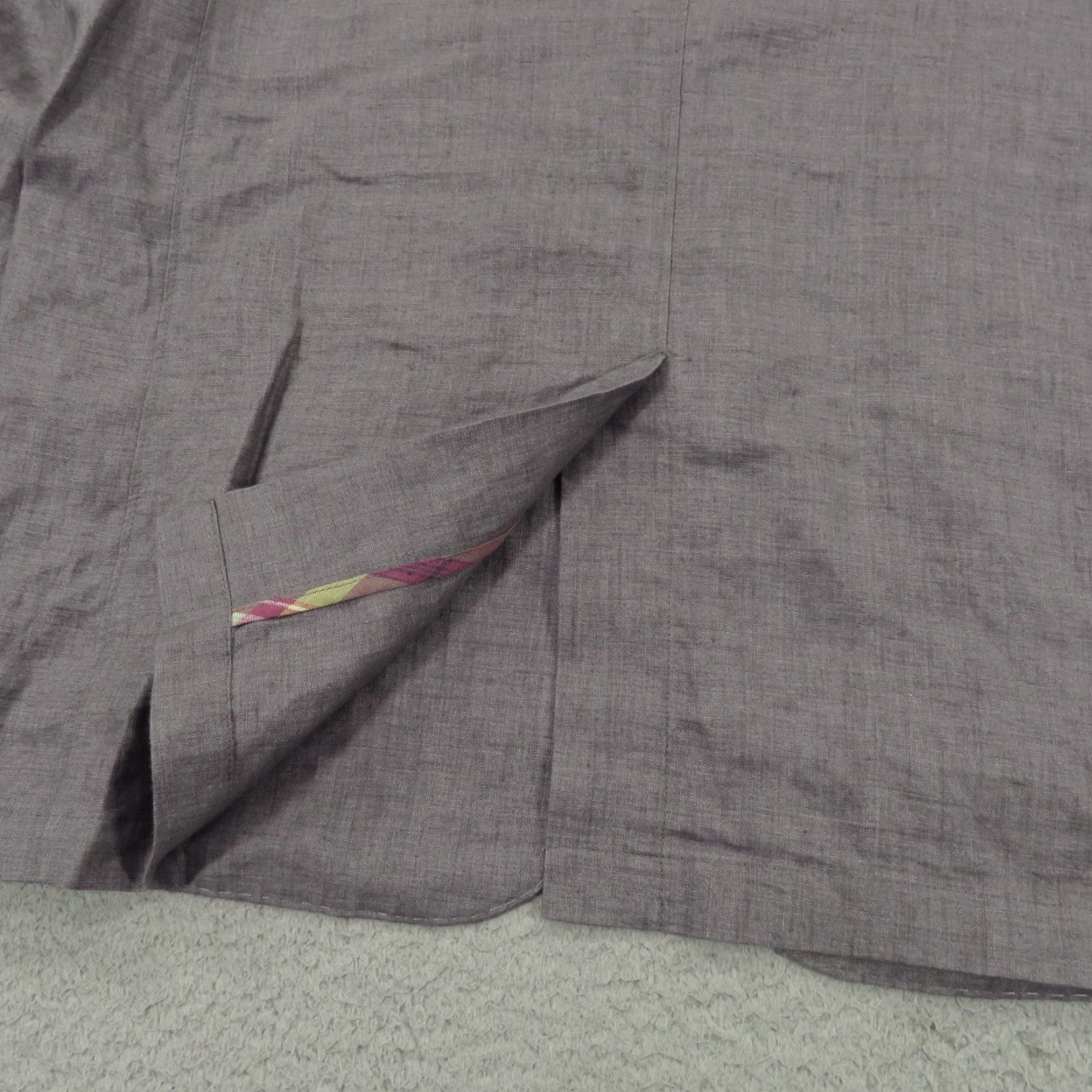 The Territory Ahead Territory Ahead Linen Blazer Mens 42R Medium Blue Solid Summer Size 40R - 6 Thumbnail