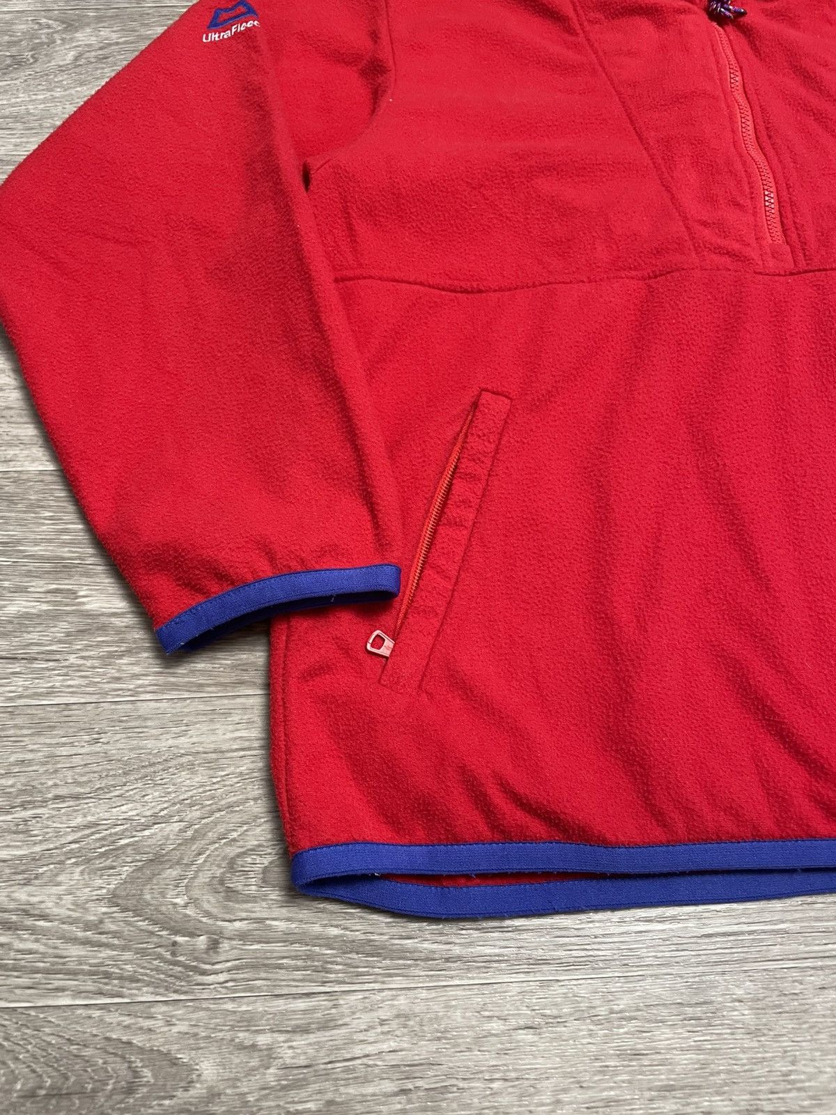 Vintage Mountain Equipment Fleece Half Zip Pullover 90s in Red, Men's — image 4 of 6