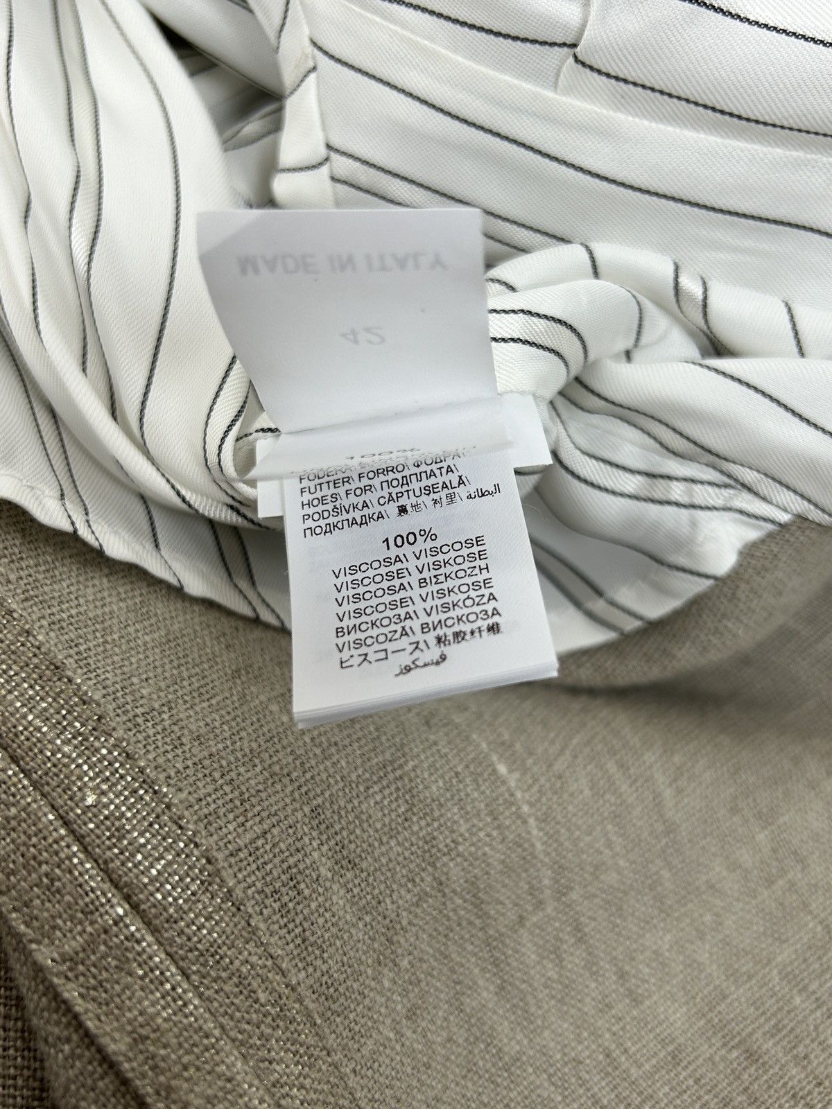 Brunello Cucinelli Brunello Cucinelli Shiny Lino Blazer Jacket Size M / US 6-8 / IT 42-44 - 12 Thumbnail