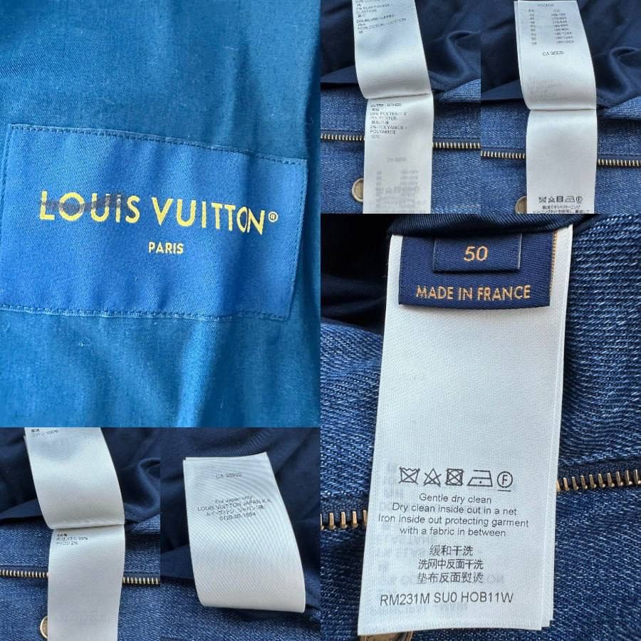 Louis Vuitton LOUIS VUITTON BLUE MONOGRAM PADDED DENIM JACKET Size US L / EU 52-54 / 3 - 4 Thumbnail