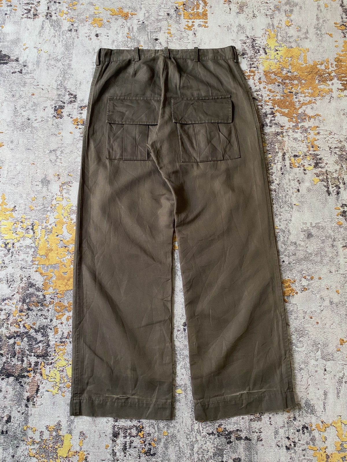 Yohji Yamamoto Y’s Yohji Yamamoto Olive Green Military Design Pant Size US 32 / EU 48 - 4 Thumbnail