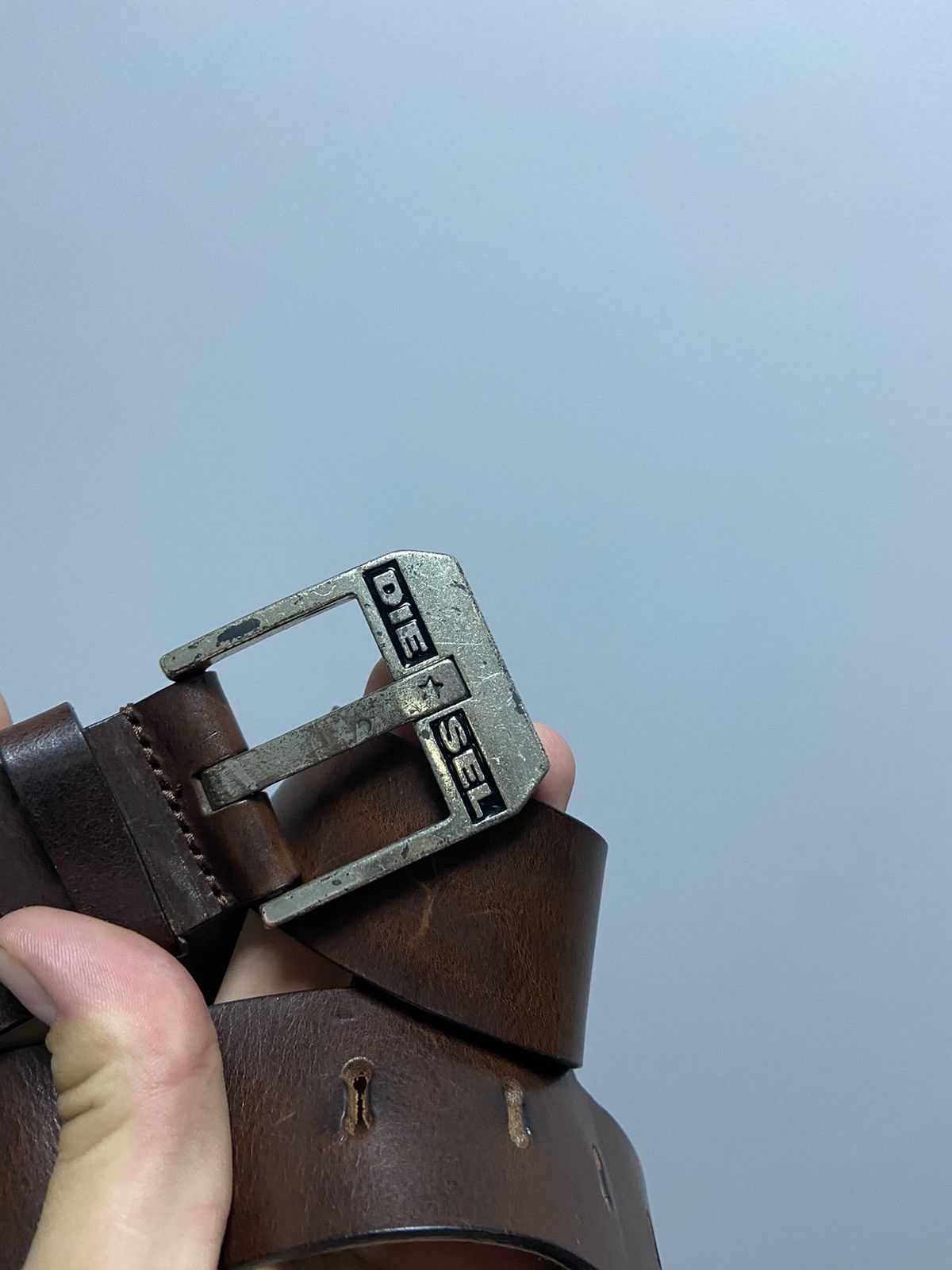 Diesel × Vintage Diesel Belt Vintage Avant Garde Y2K Style Logo Size ONE SIZE - 3 Thumbnail