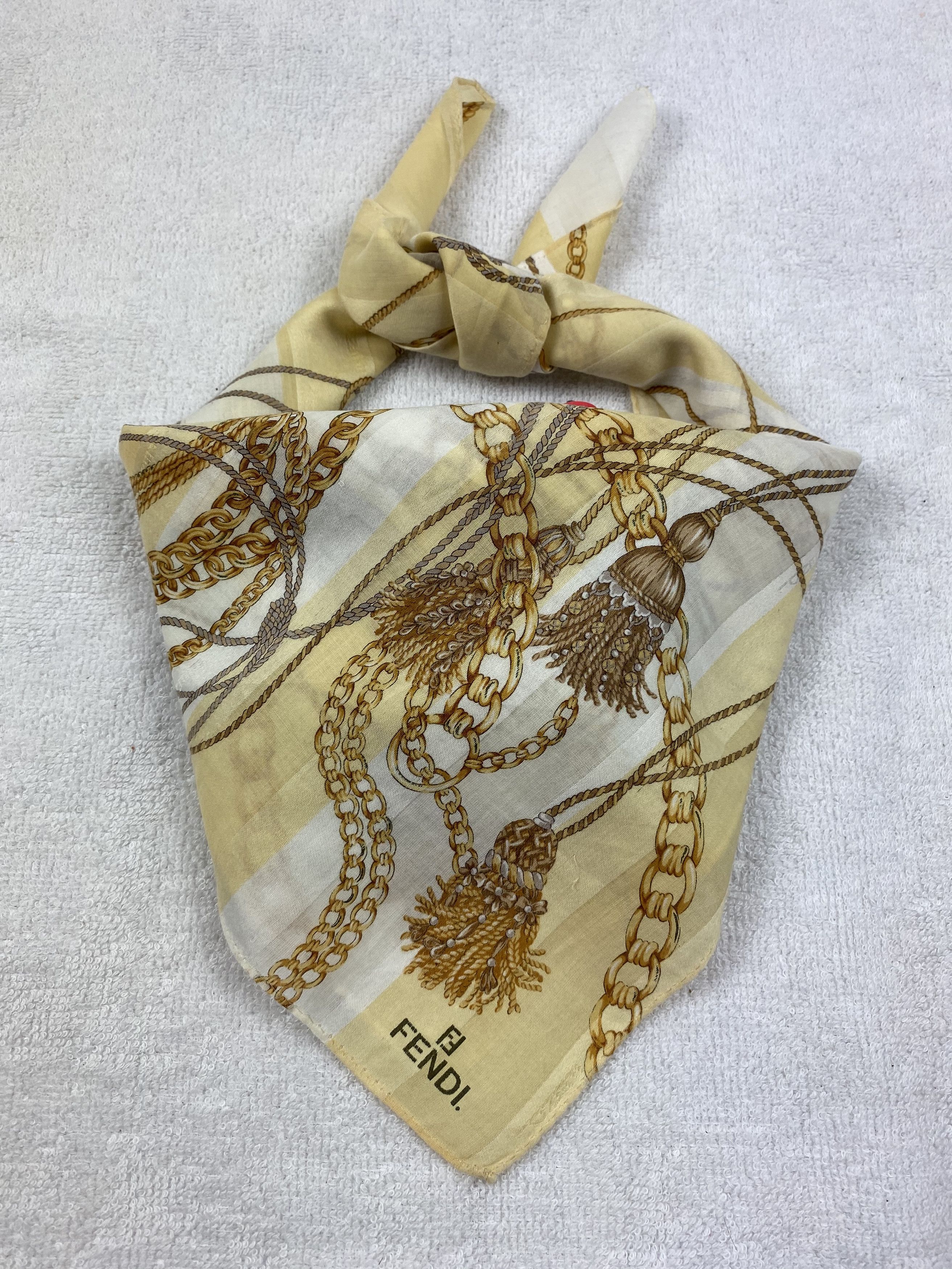 Vintage Fendi Bandana / Handkerchief / Neckerchief A188 Size ONE SIZE - 1 Thumbnail