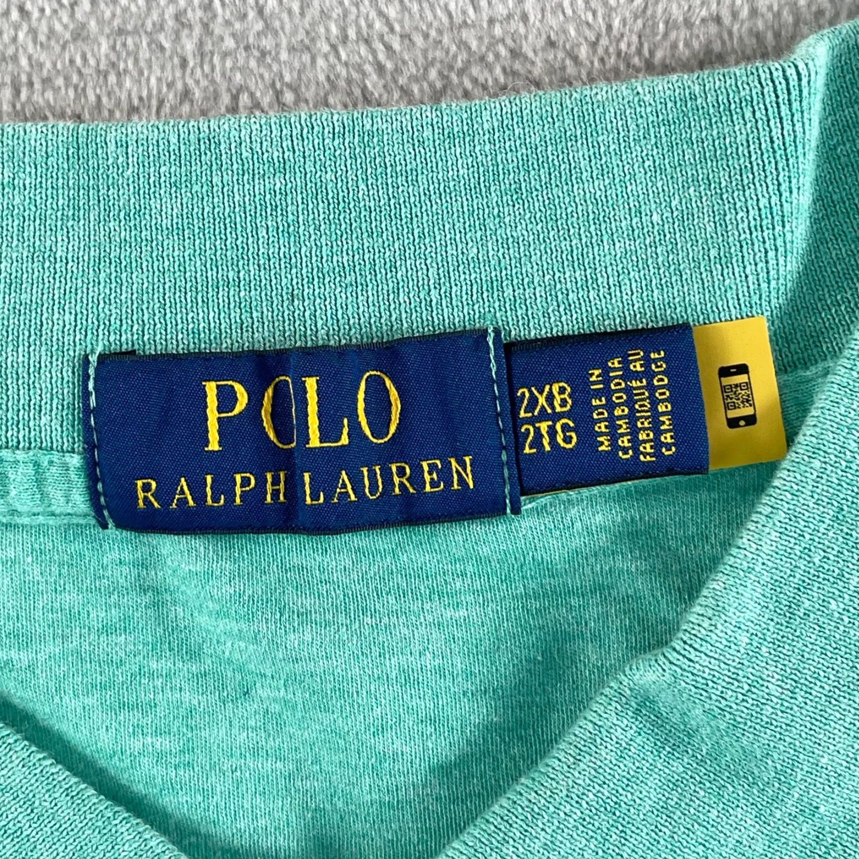 Polo Ralph Lauren Polo Ralph Lauren Shirt Men 2XB Big Heather Green Interlock Flesh Pony Preppy Size US XXL / EU 58 / 5 - 2 Thumbnail