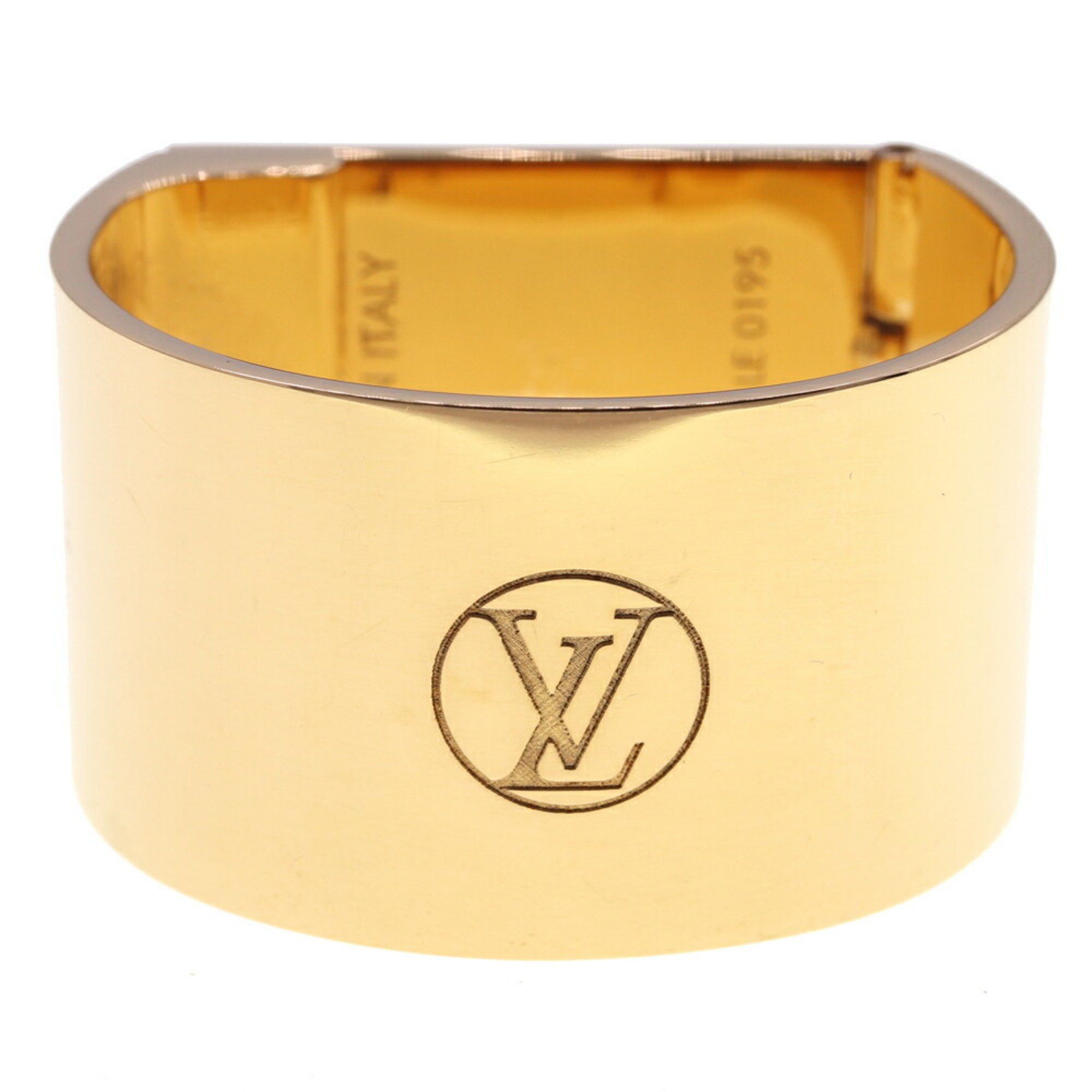 image of Louis Vuitton Scarf Ring Mp1665 Gold Closure Muffler Fashion Ladies Louis Vuitton, Women's