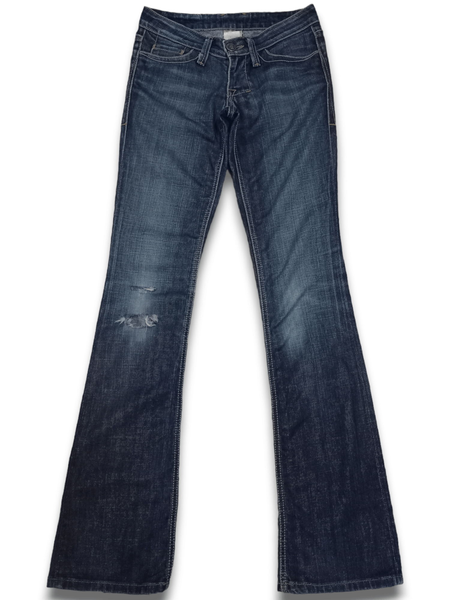 William Rast Vintage William Rast Faded Blue Wash Lean Flare Jeans 27x34 Size US 27 - 1 Thumbnail