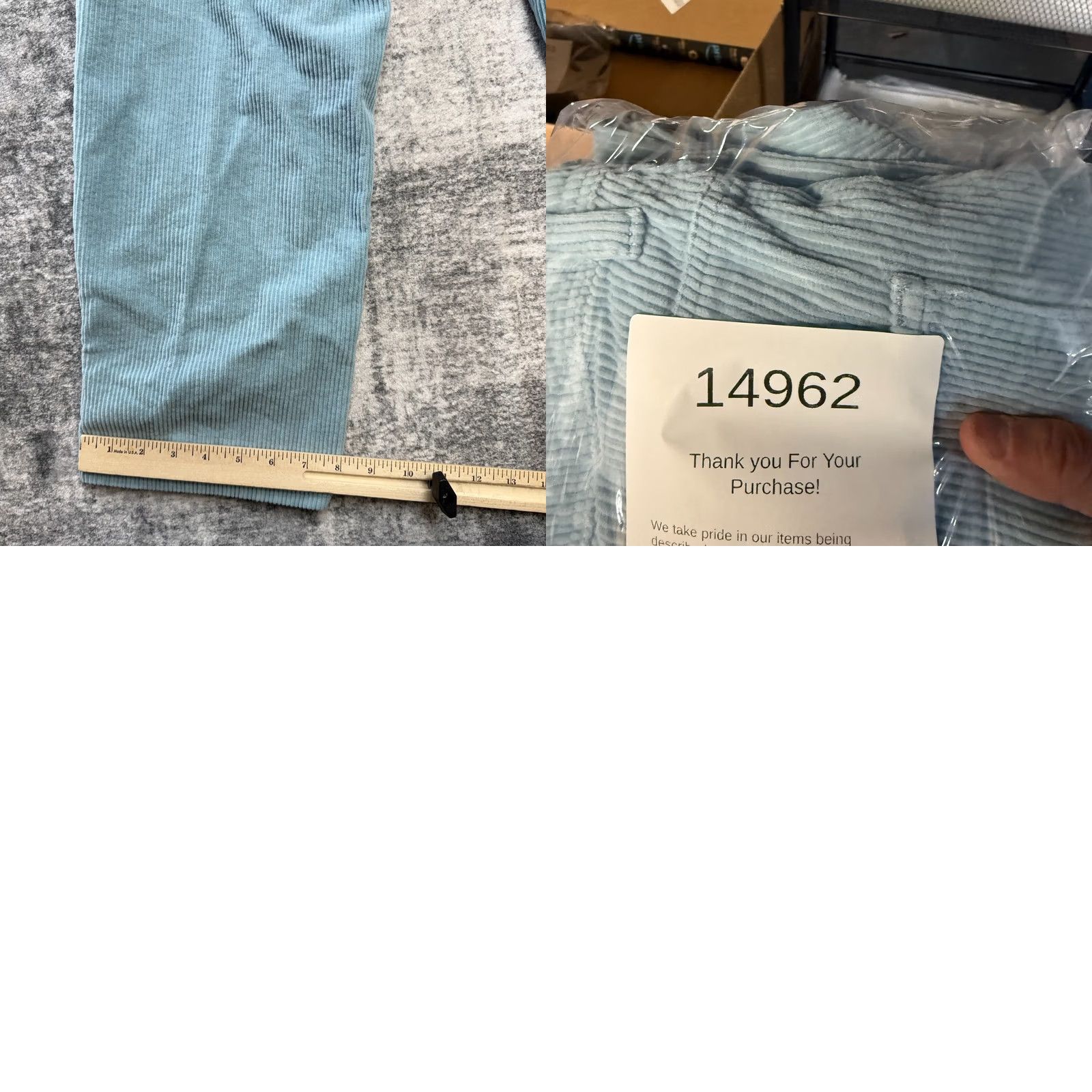 Empyre Empyre Relaxed Straight Pants 30x27 Blue Corduroy Size US 30 / EU 46 - 8 Thumbnail