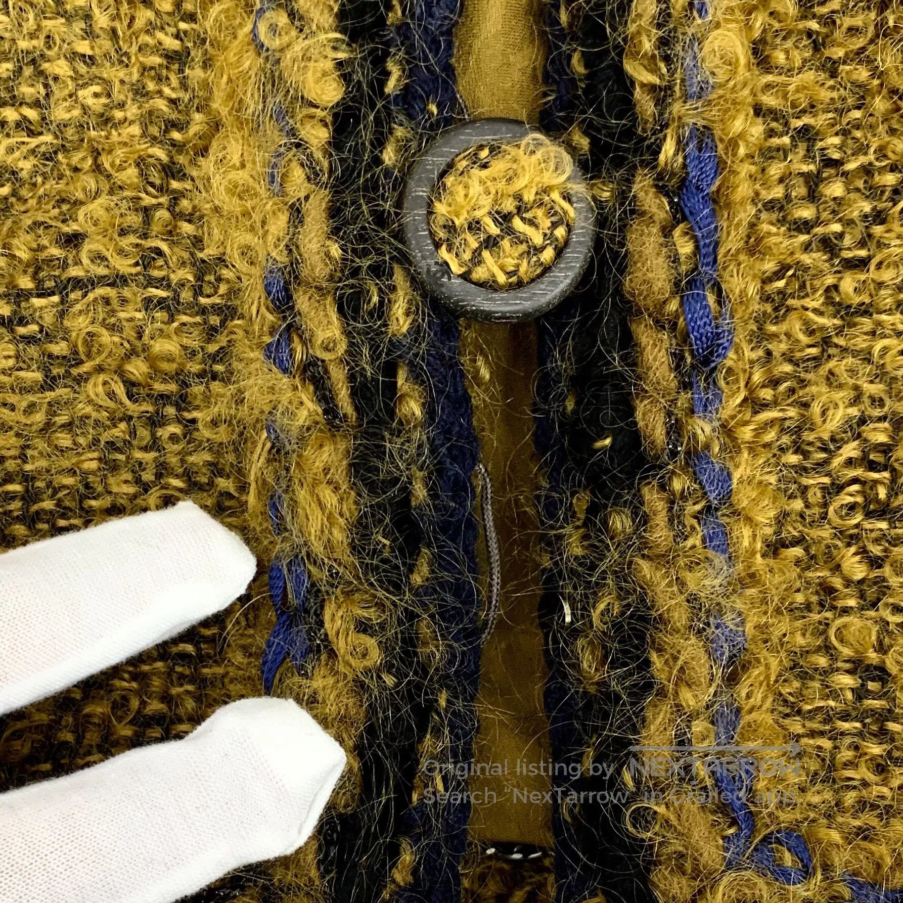 Chanel Chanel Dark Brown Mohair Lapel Single-Breasted Long Sleeve Size XS / US 0-2 / IT 36-38 - 8 Thumbnail