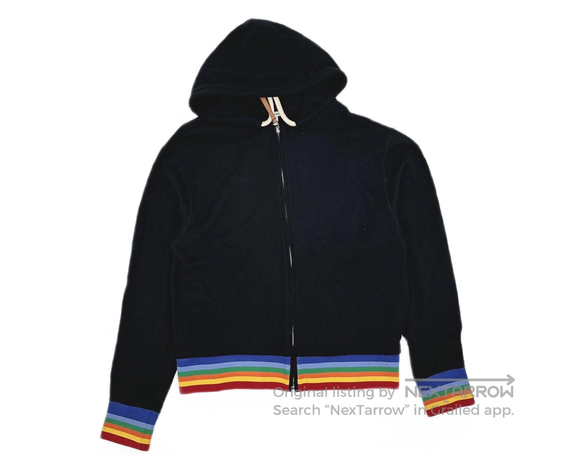 Loewe black rainbow zip hoodie XL size. Size US XL / EU 56 / 4 - 1 Thumbnail