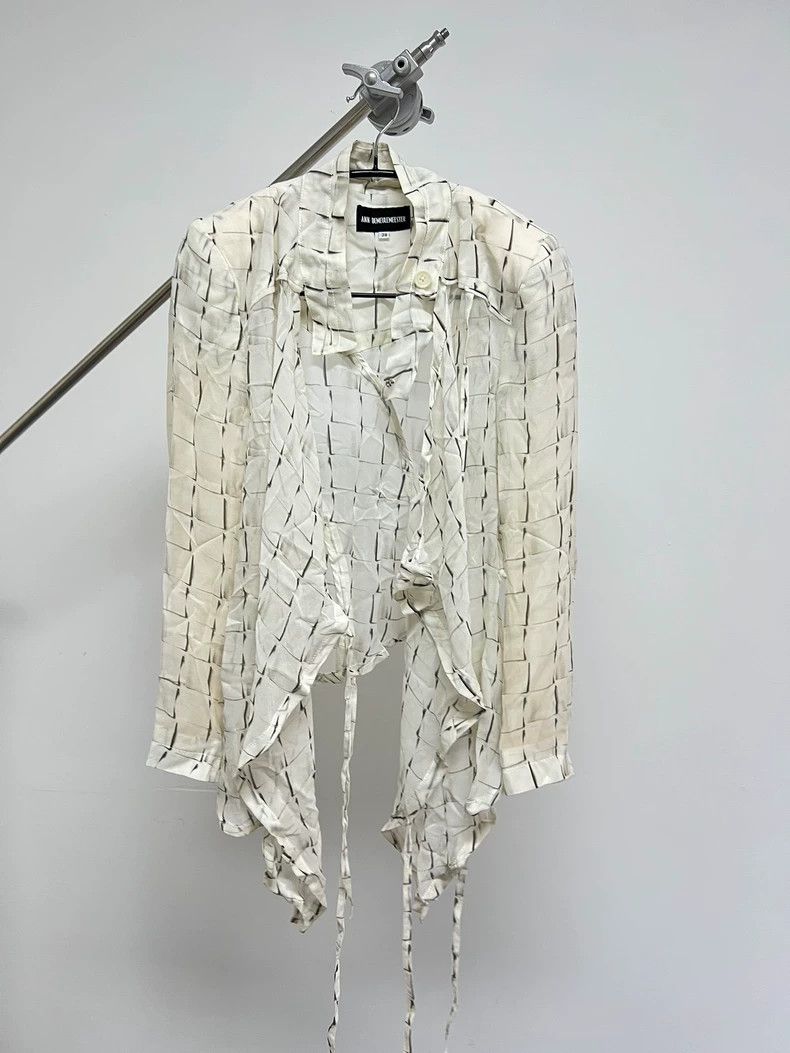 Ann Demeulemeester Ann demeulemeester Plaid Cross Button Shoulder Pad Ribbon Size XS / US 0-2 / IT 36-38 - 7 Thumbnail