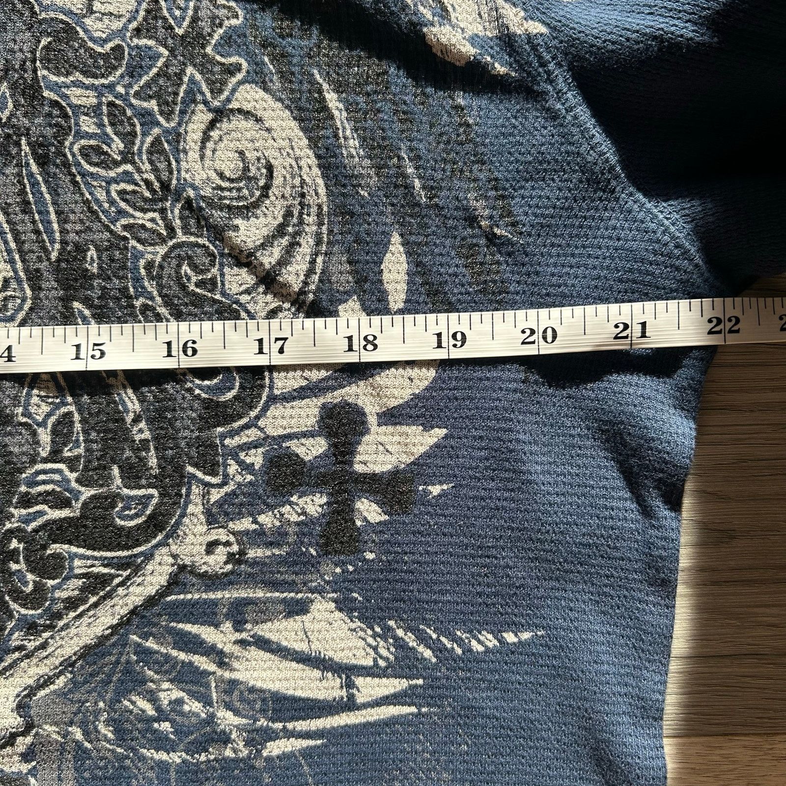 Affliction vintage y2k Affliction Waffle Knit Thermal Long Sleeve Shirt Size US L / EU 52-54 / 3 - 4 Thumbnail