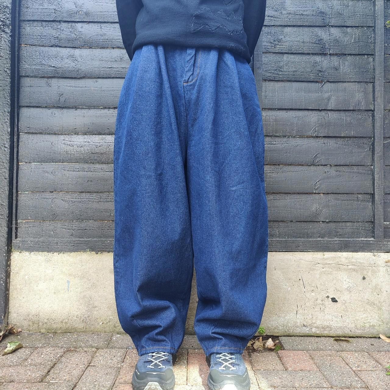 Other Japanese Denim Wide Leg Balloon Pants Size US 32 / EU 48 - 1 Thumbnail